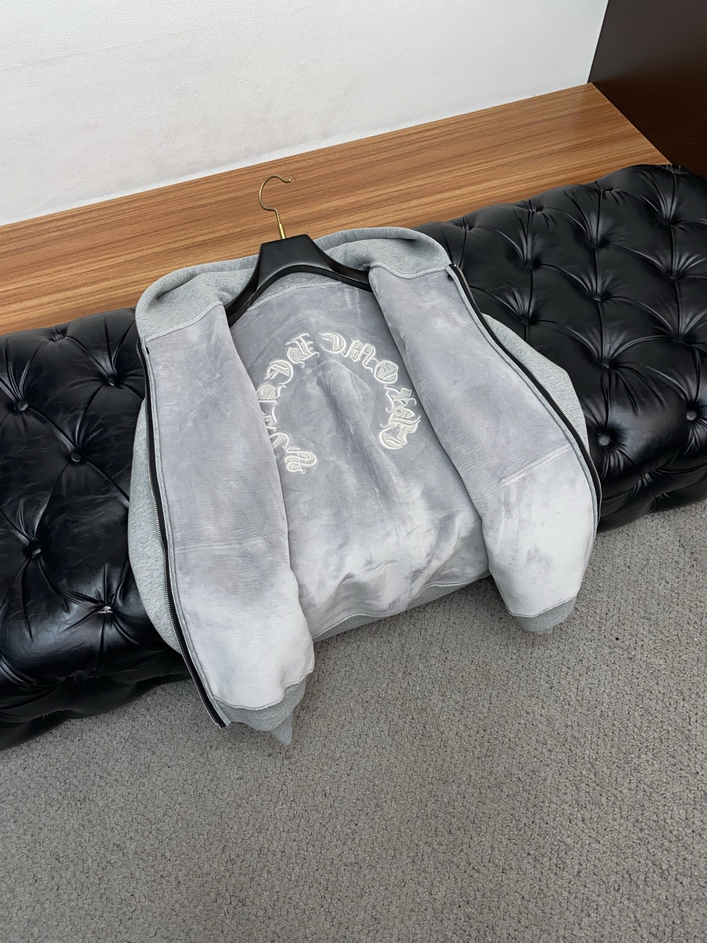 Chrome Hearts Hoodie Black Fleece Lined S-xl