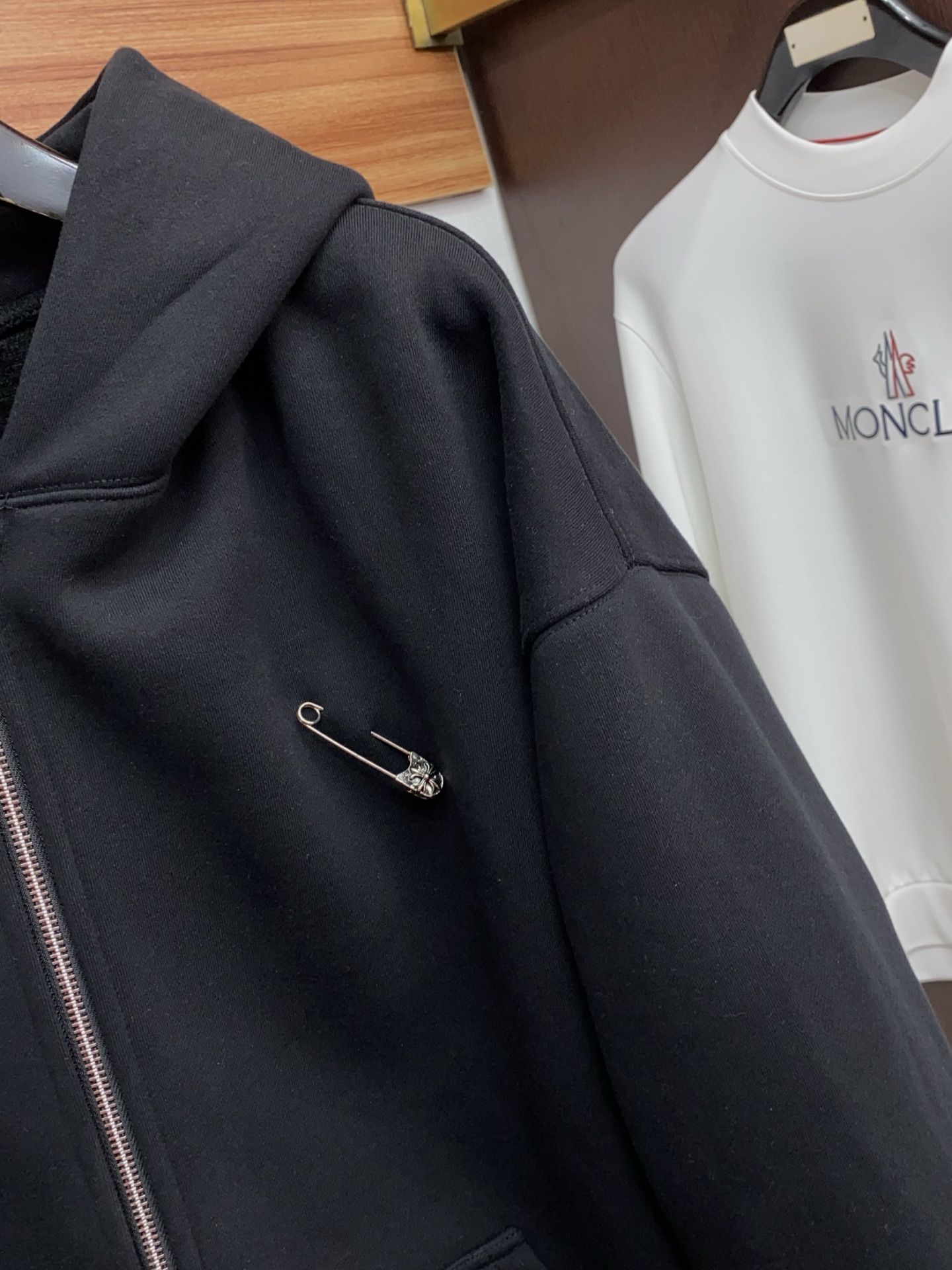 Chrome Hearts Hoodie Black Fleece Lined S-xl