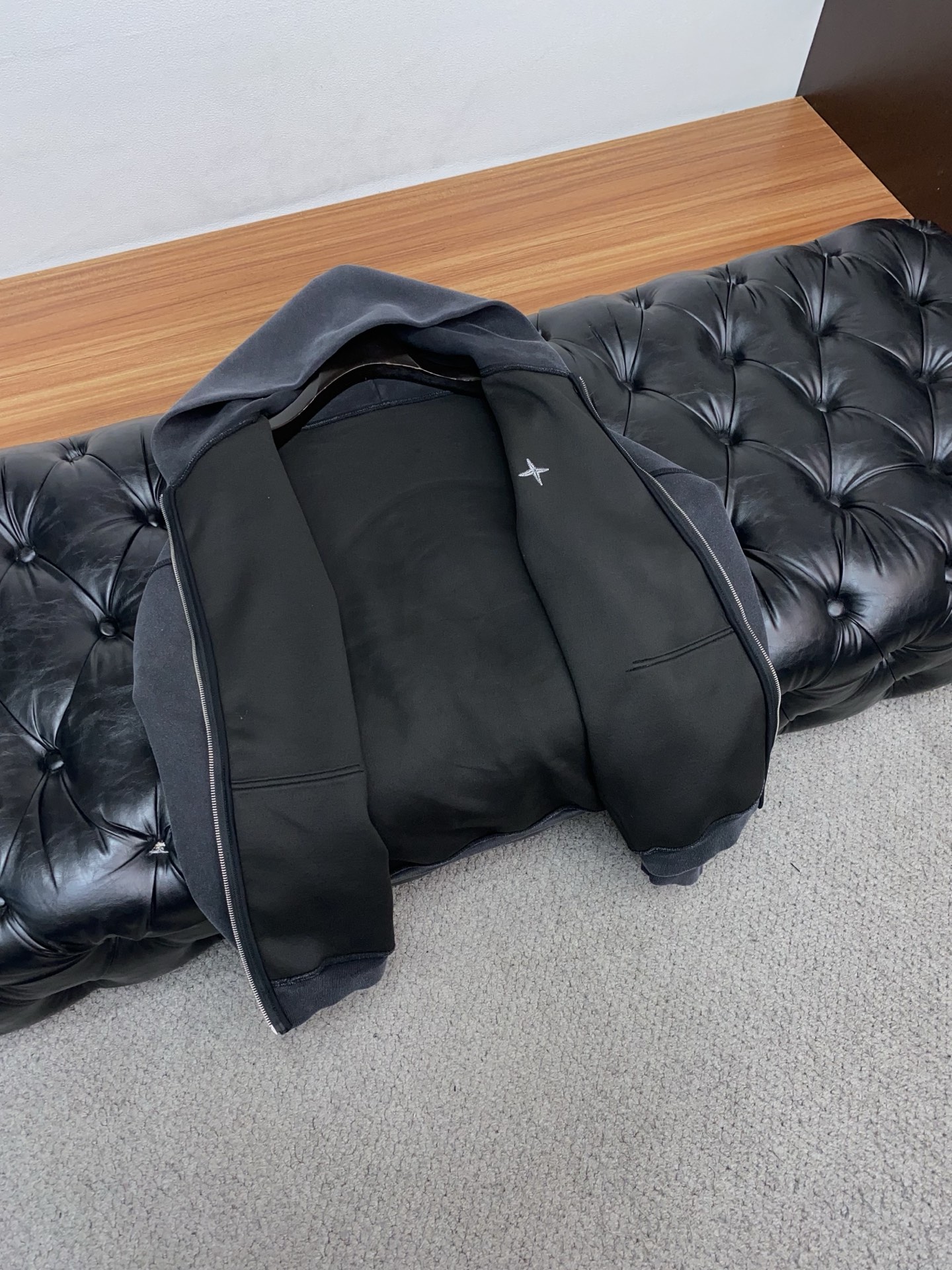 Chrome Hearts Hoodie Black Fleece Lined S-xl