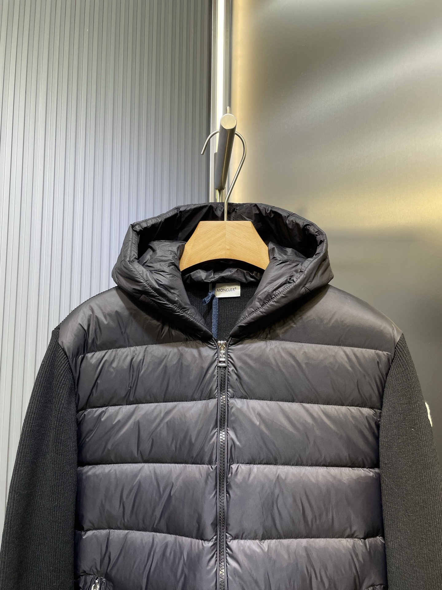 Moncler Male Down Jacket Wool Hooded S-m-l