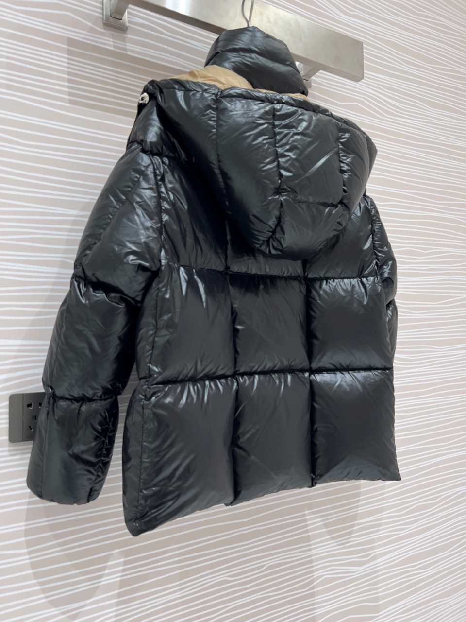 Moncler Down Jacket Goose Down Black Loose Fit S-m-l