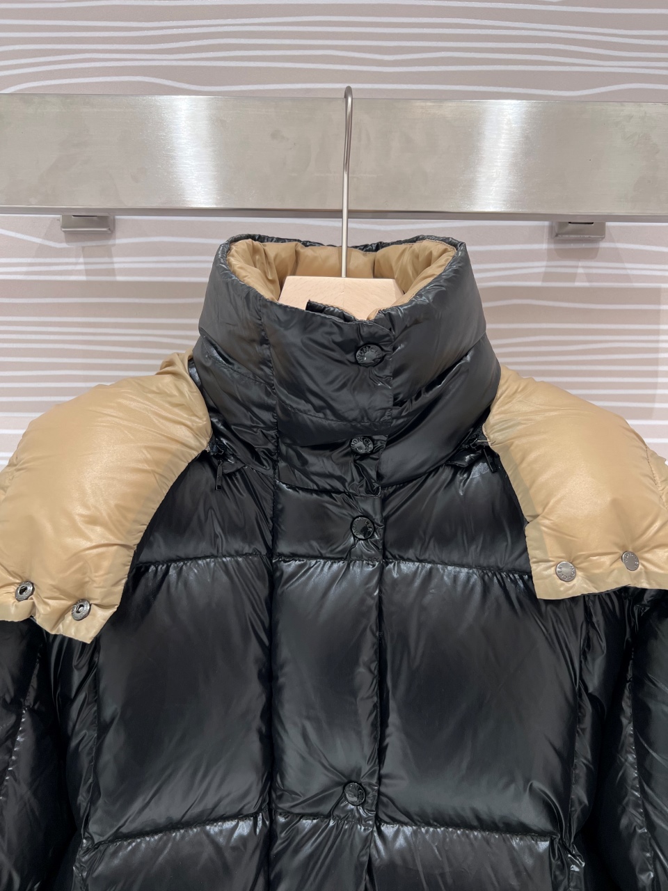 Moncler Down Jacket Goose Down Black Loose Fit S-m-l