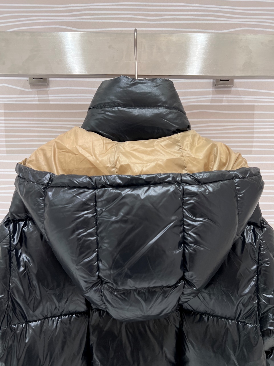 Moncler Down Jacket Goose Down Black Loose Fit S-m-l
