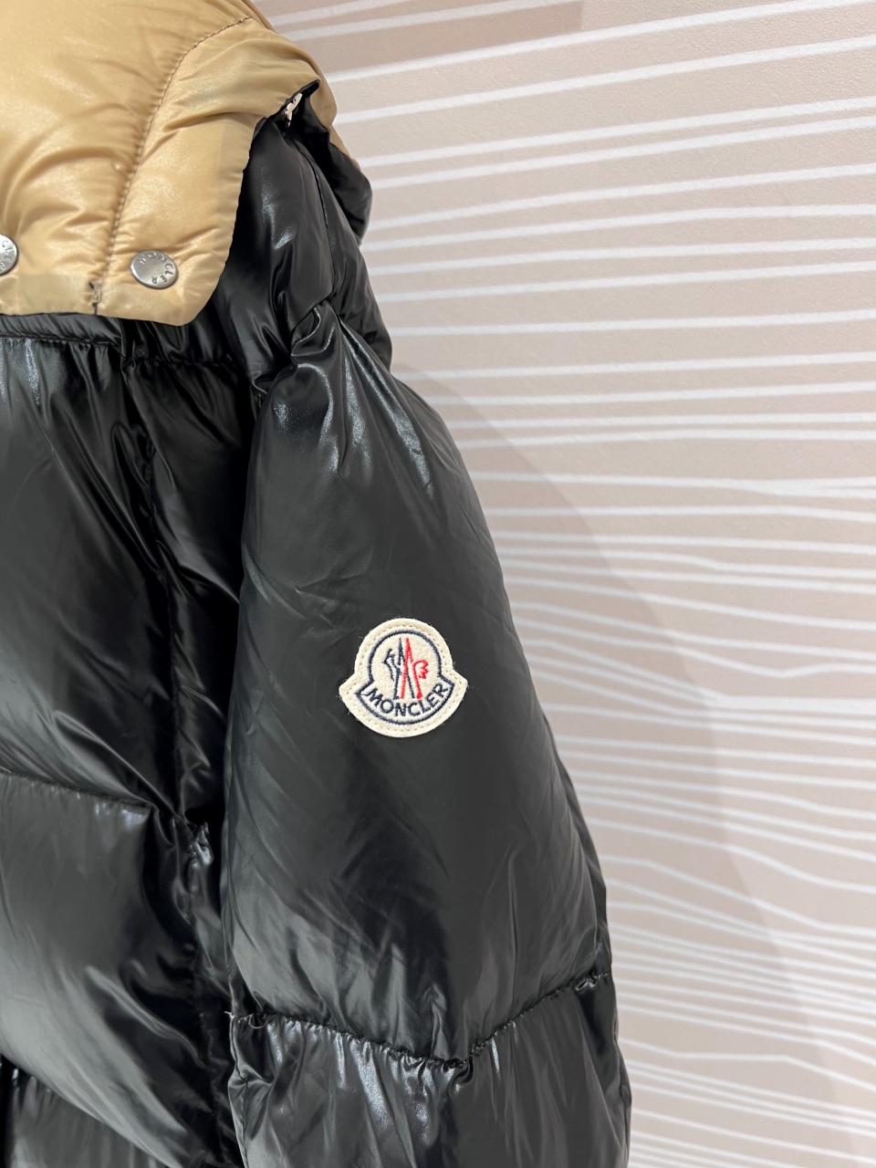 Moncler Down Jacket Goose Down Black Loose Fit S-m-l