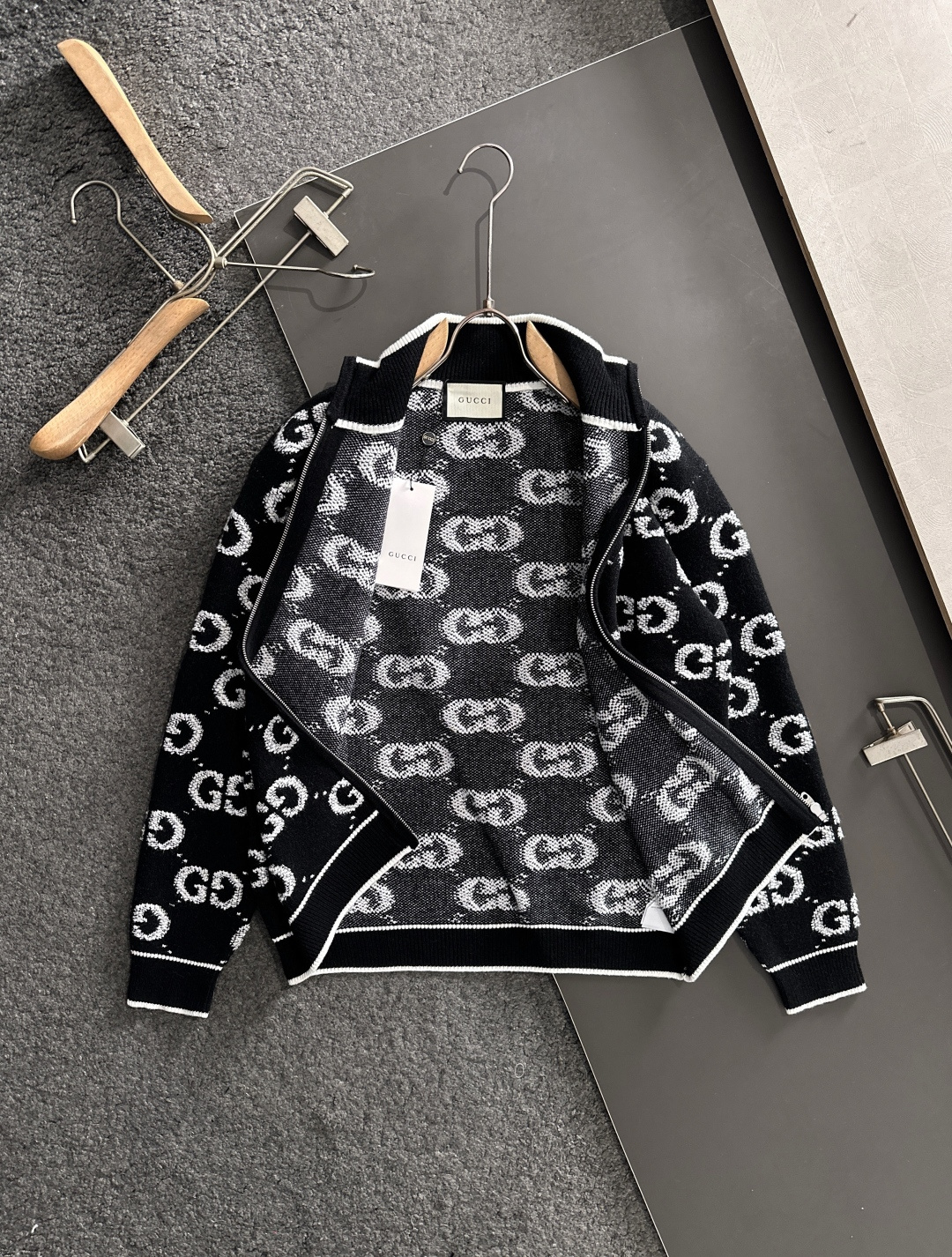 Gucci Couple Basic Clothing Wool Striped S-m-xxxl