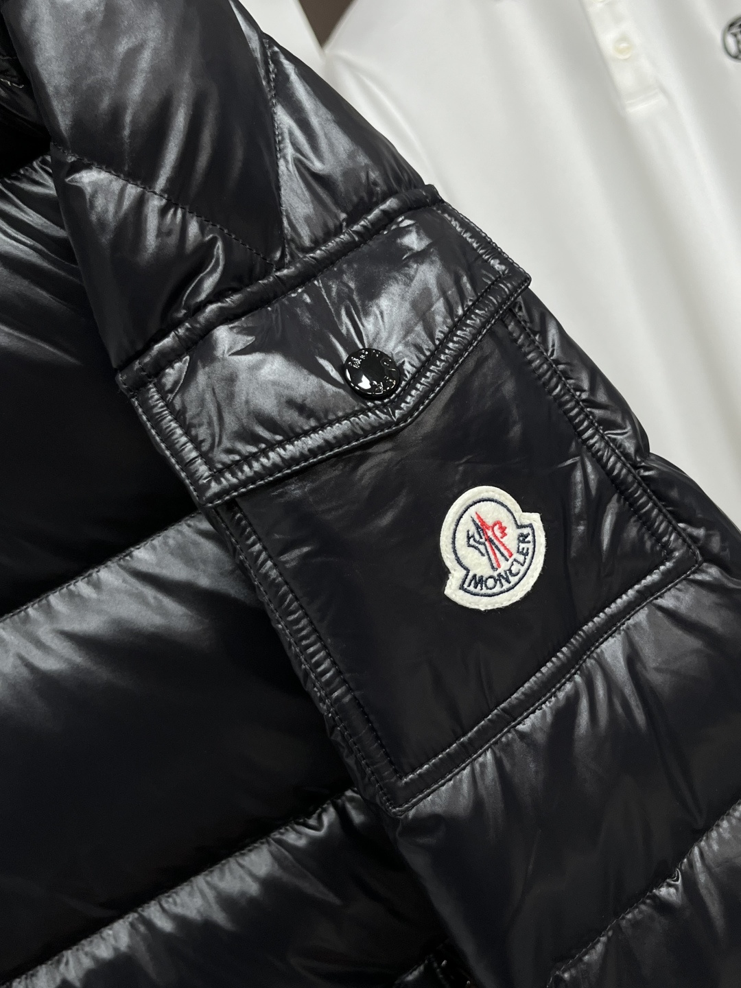 Moncler Male Down Jacket Goose Down Black Hooded M-l