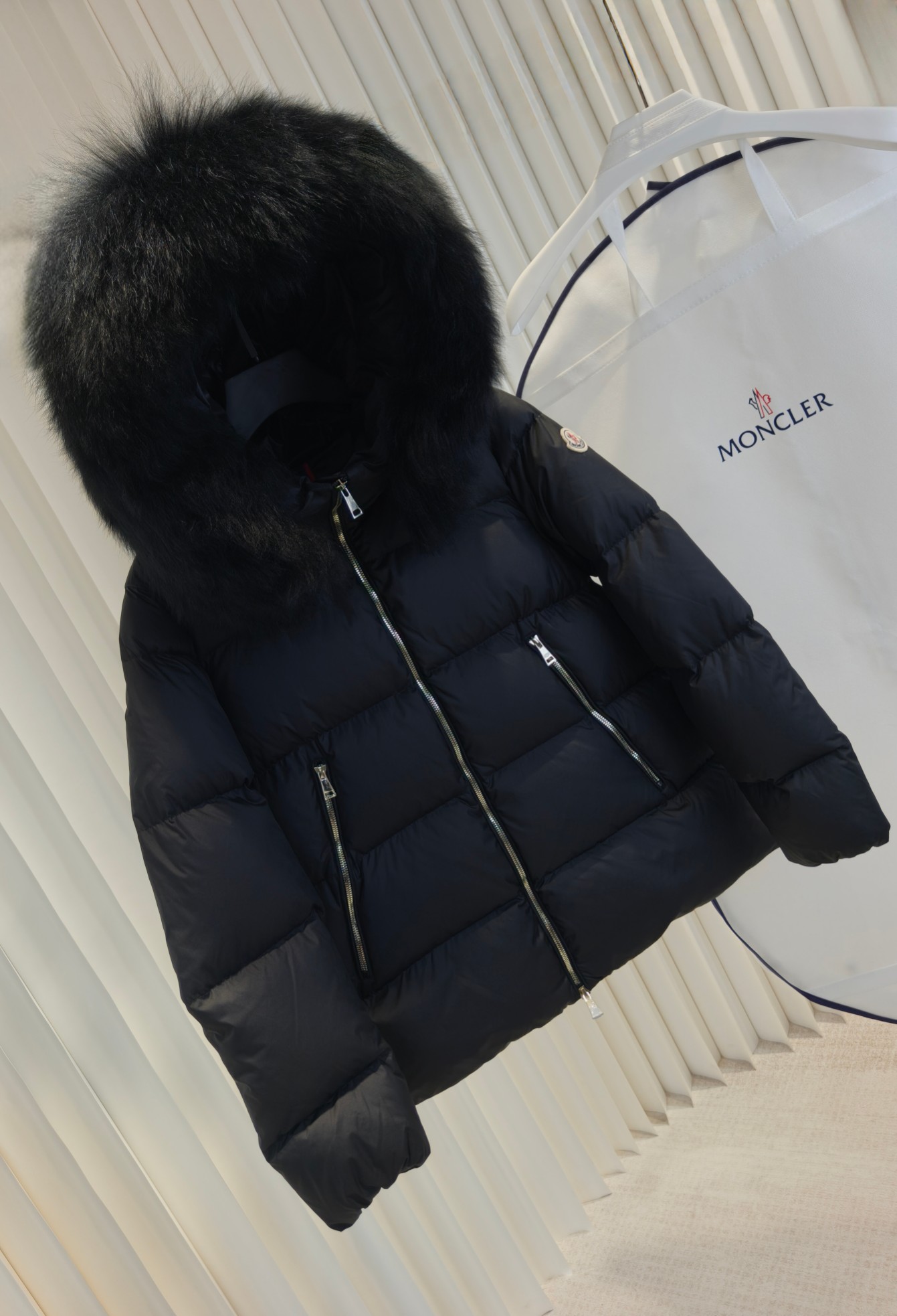 Moncler Female Down Jacket Black M-l