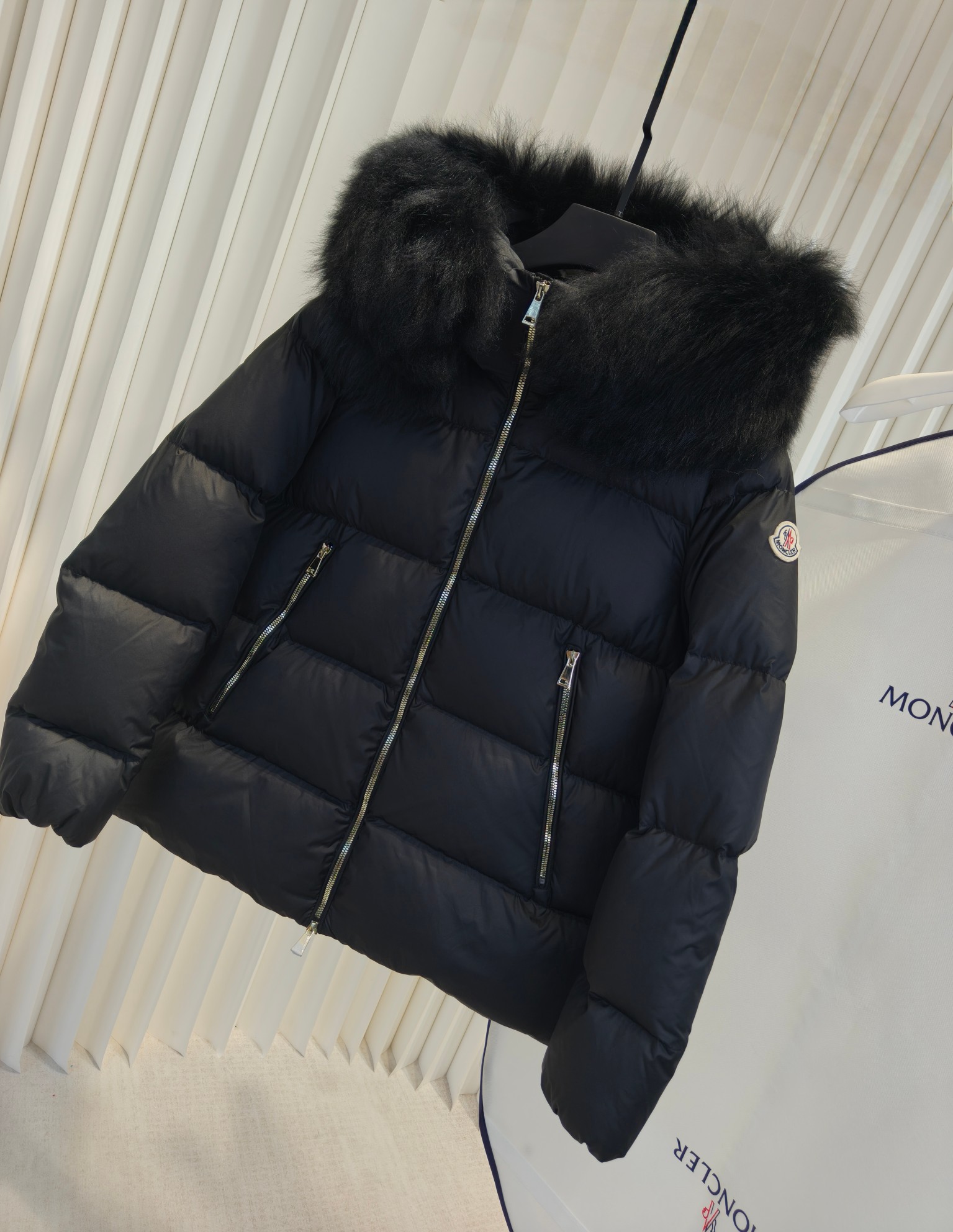 Moncler Female Down Jacket Black M-l