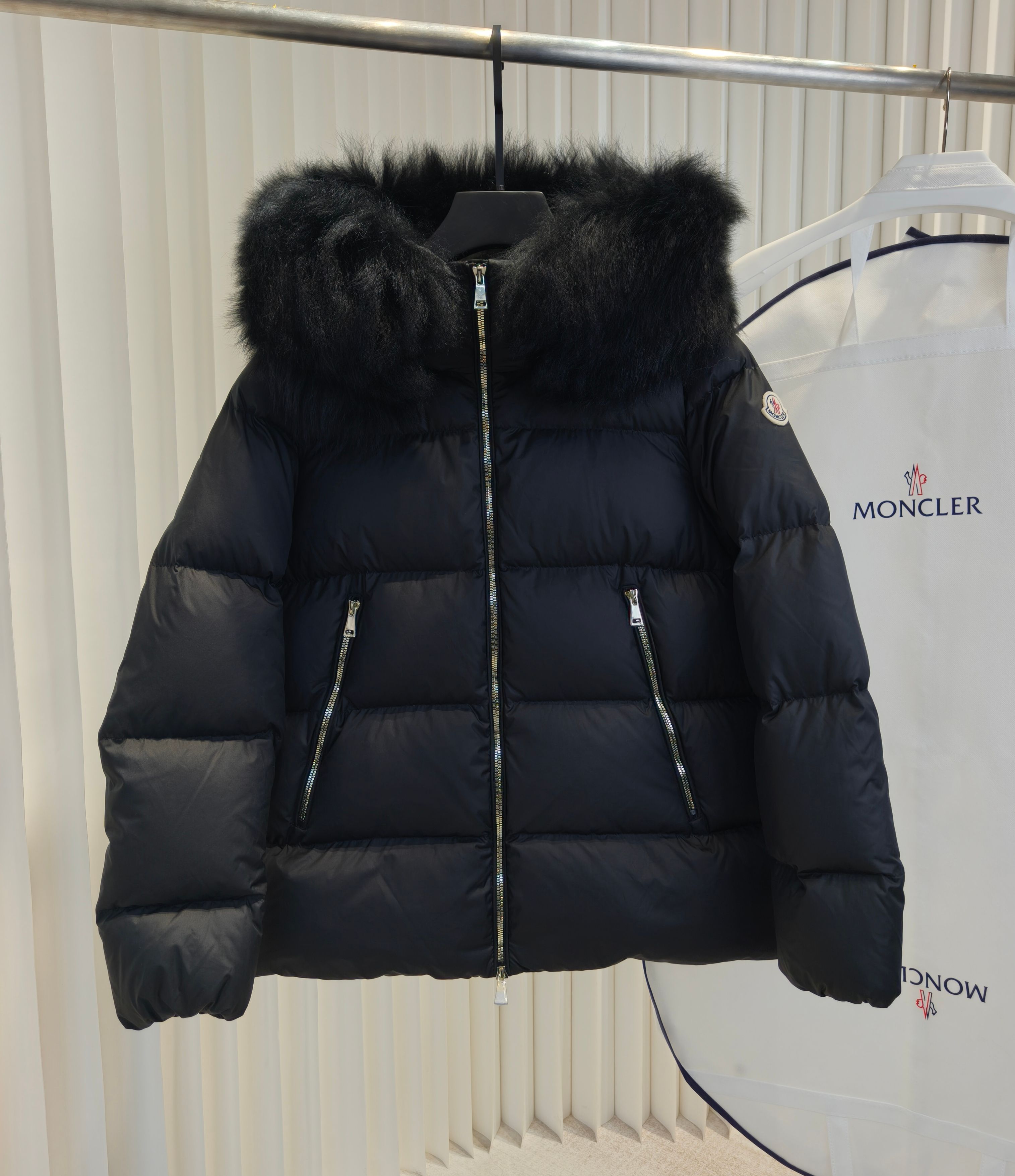 Moncler Female Down Jacket Black M-l