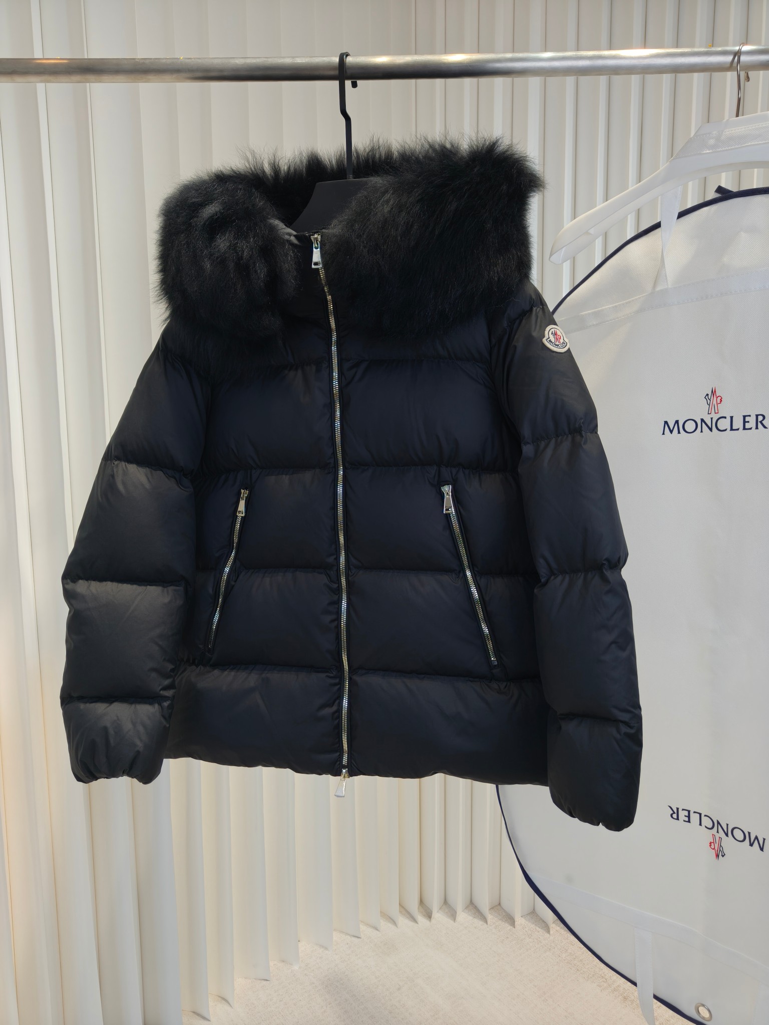 Moncler Female Down Jacket Black M-l
