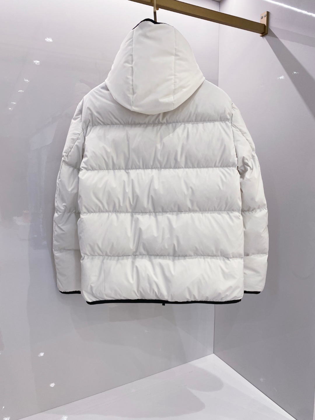 Moncler Male Jacket Goose Down Black Hooded S-m-l