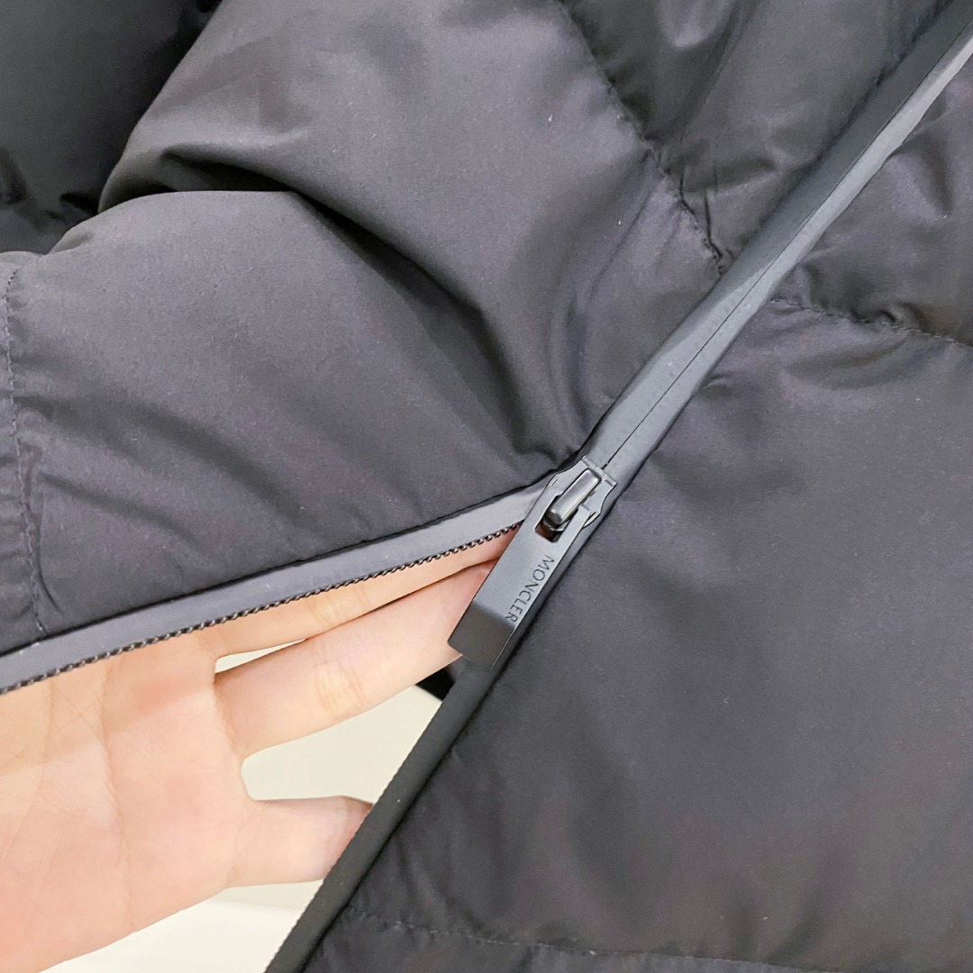 Moncler Male Jacket Goose Down Black Hooded S-m-l