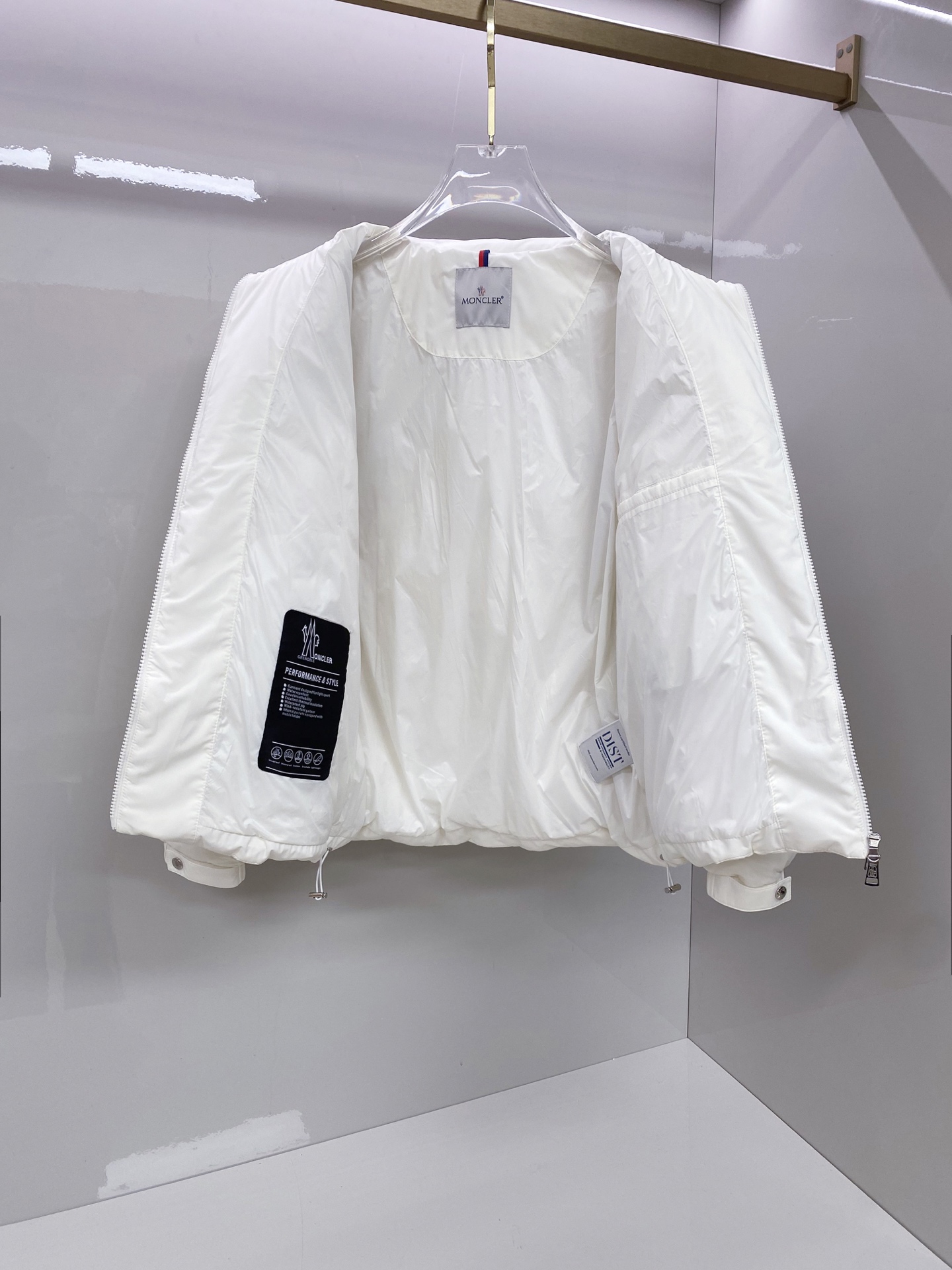 Moncler Male Down Jacket White Duck Down Black S-m-l