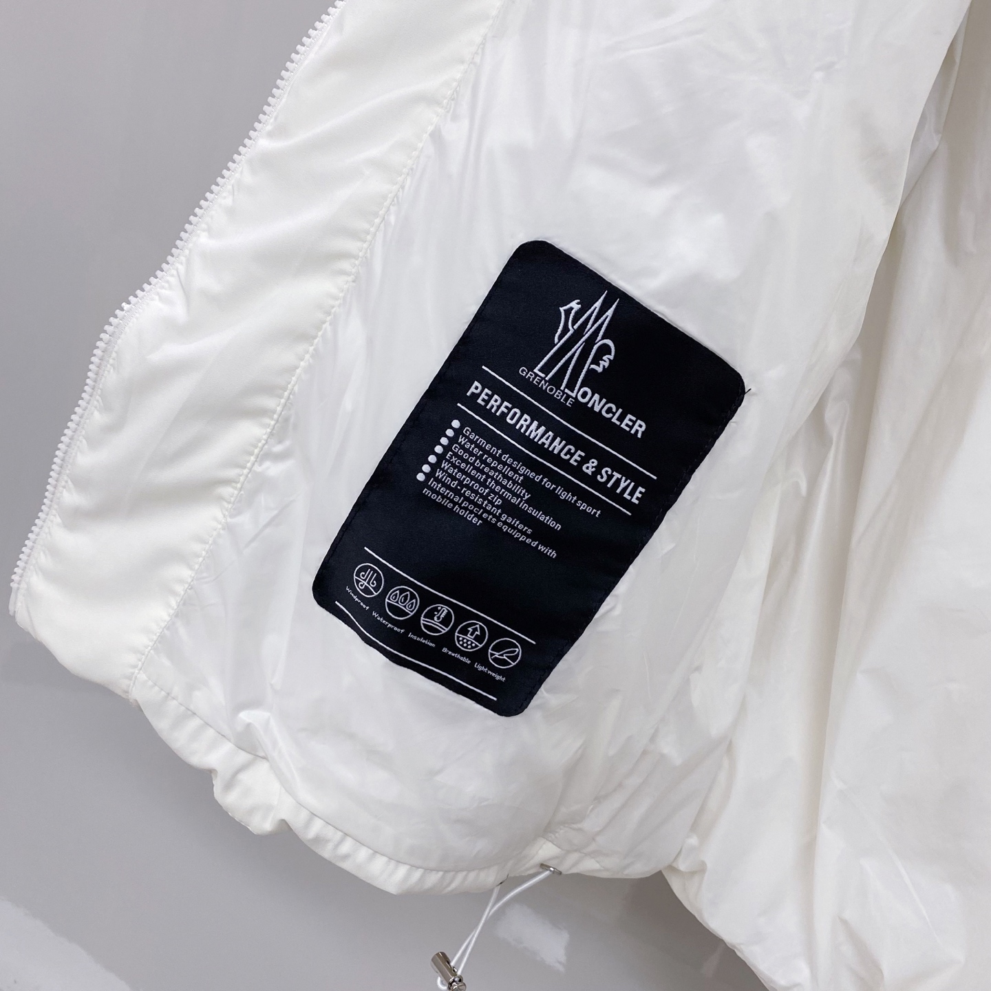 Moncler Male Down Jacket White Duck Down Black S-m-l