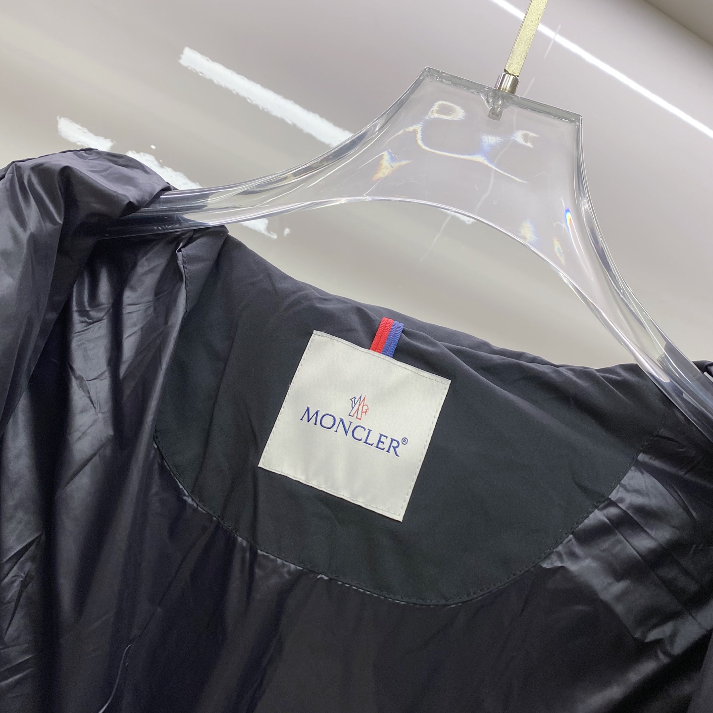 Moncler Male Down Jacket White Duck Down Black S-m-l