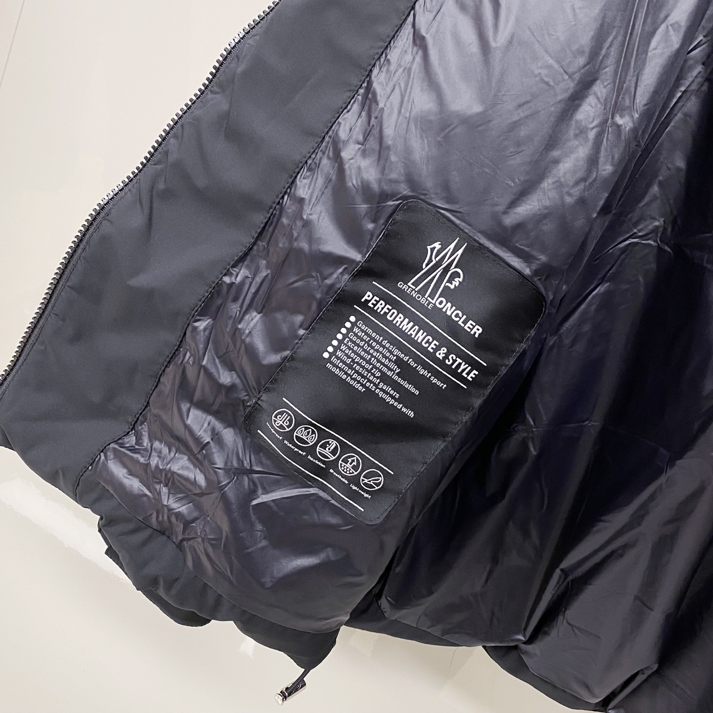 Moncler Male Down Jacket White Duck Down Black S-m-l