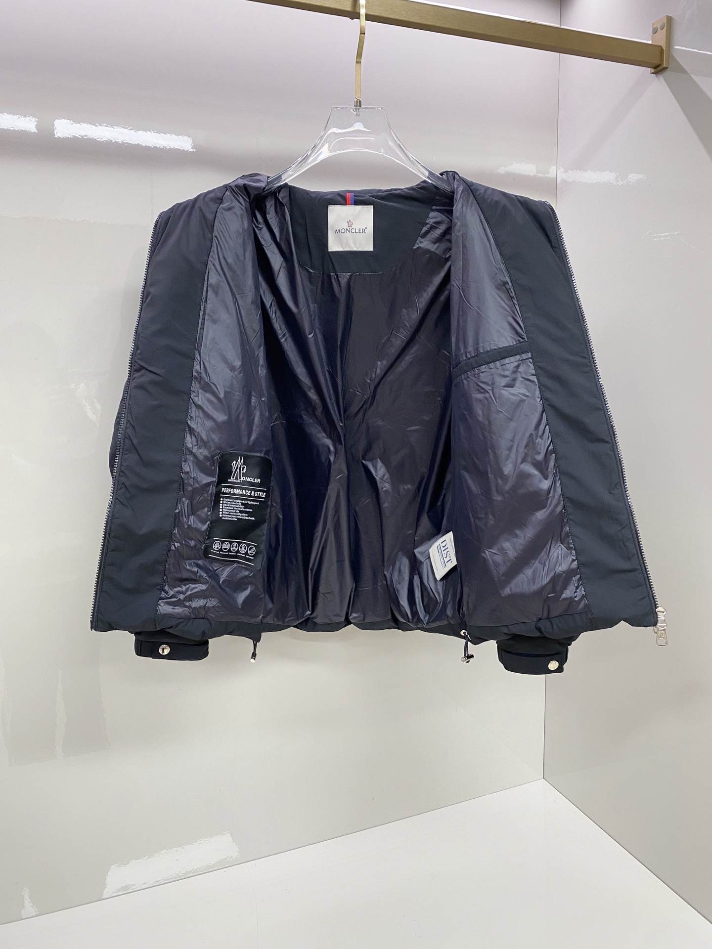 Moncler Male Down Jacket White Duck Down Black S-m-l