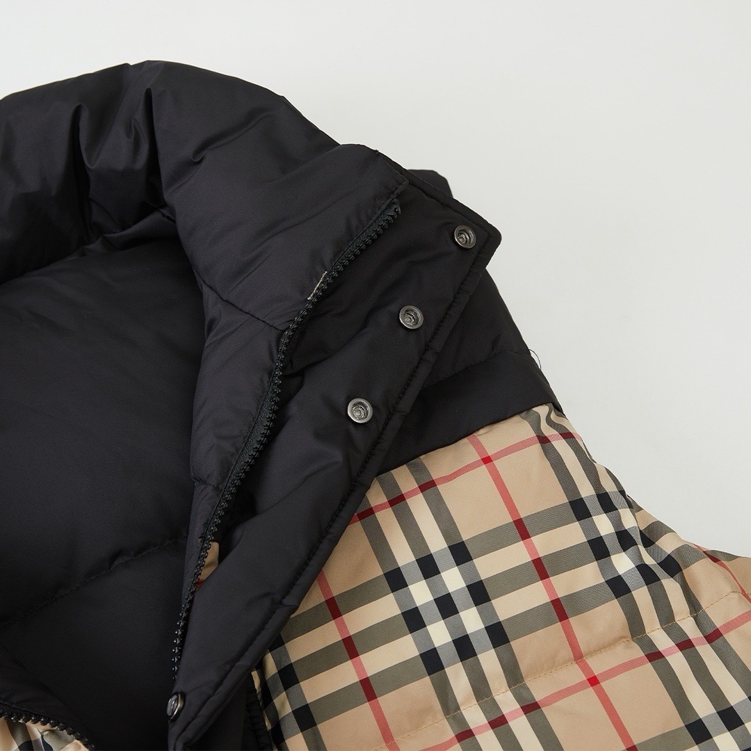 Burberry Down Jacket Cotton Black S-m-xl