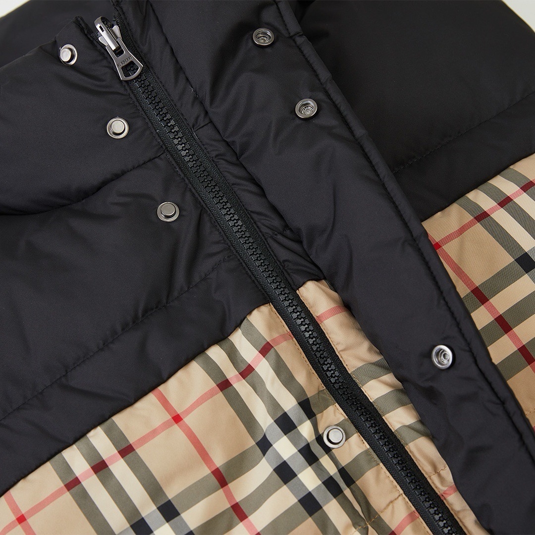 Burberry Down Jacket Cotton Black S-m-xl