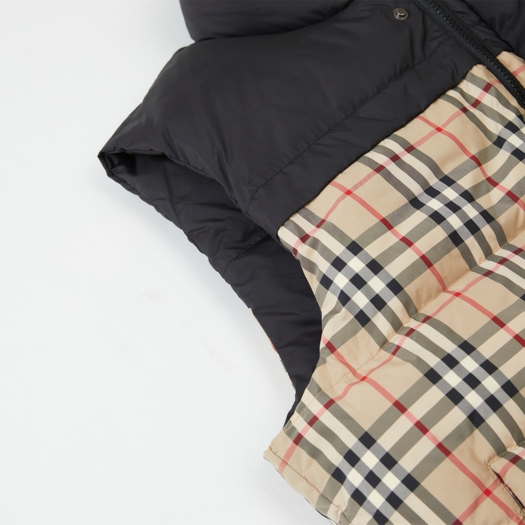 Burberry Down Jacket Cotton Black S-m-xl