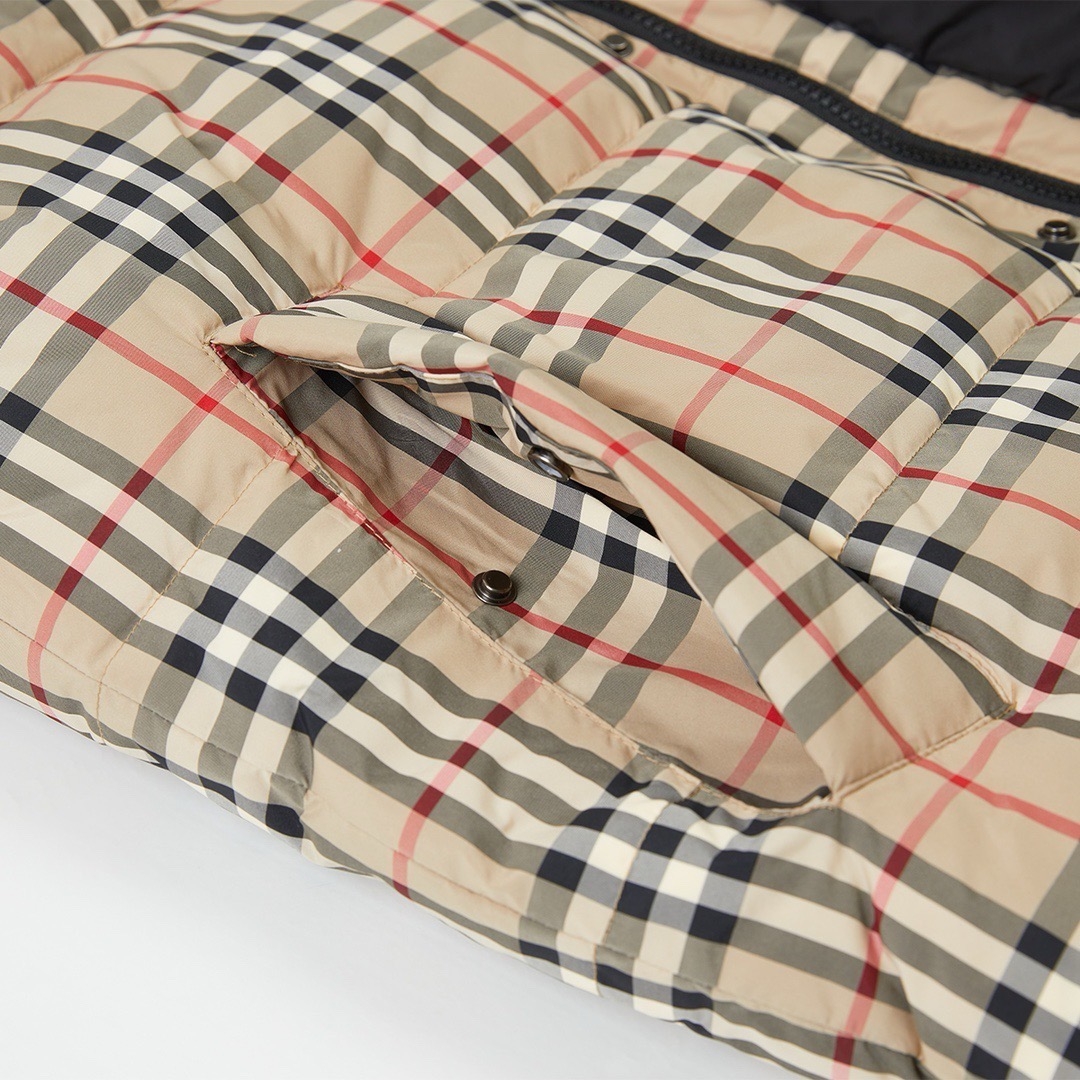 Burberry Down Jacket Cotton Black S-m-xl