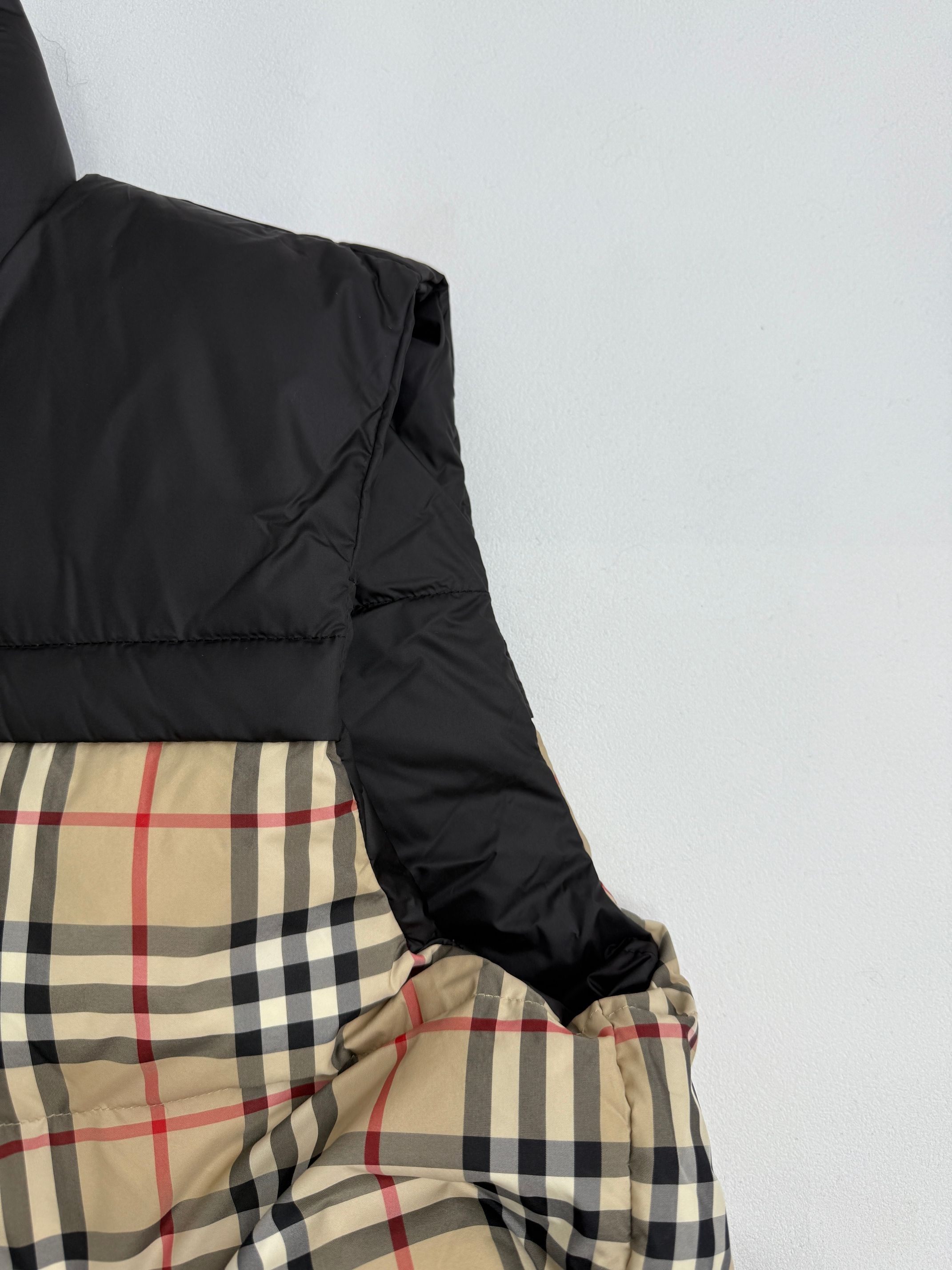 Burberry Down Vest Plaid M-xl