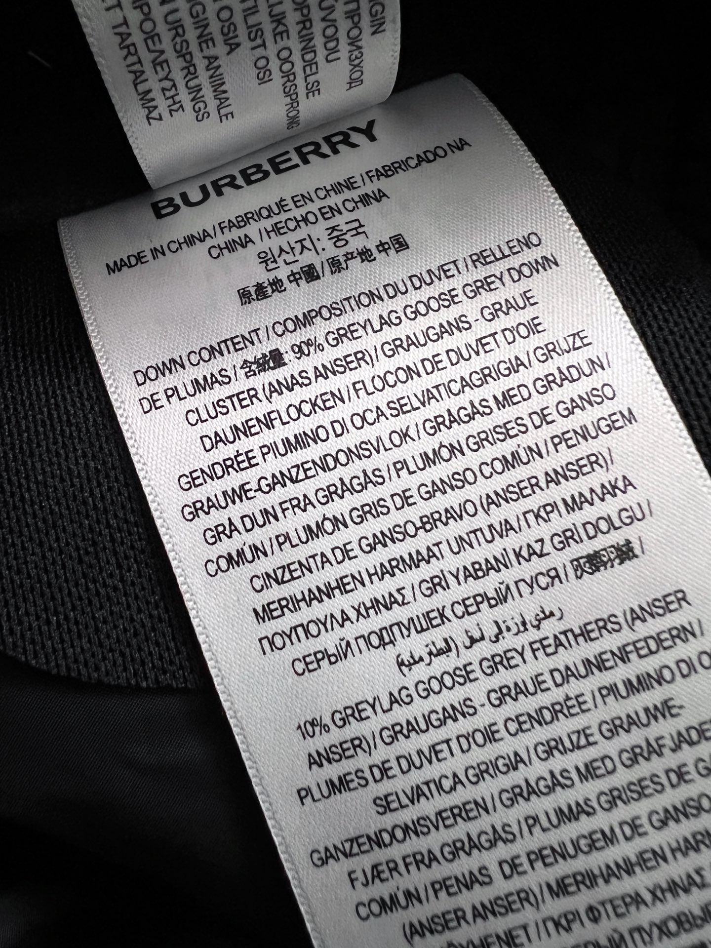 Burberry Basic Clothing White Duck Down Slim Fit M-xl