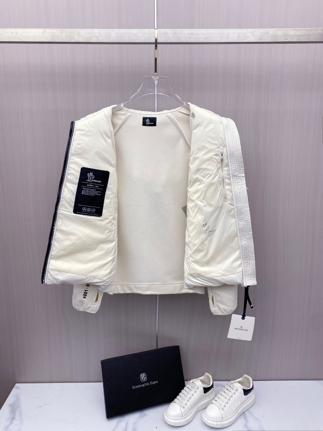 Moncler Jacket Black Hooded M-l