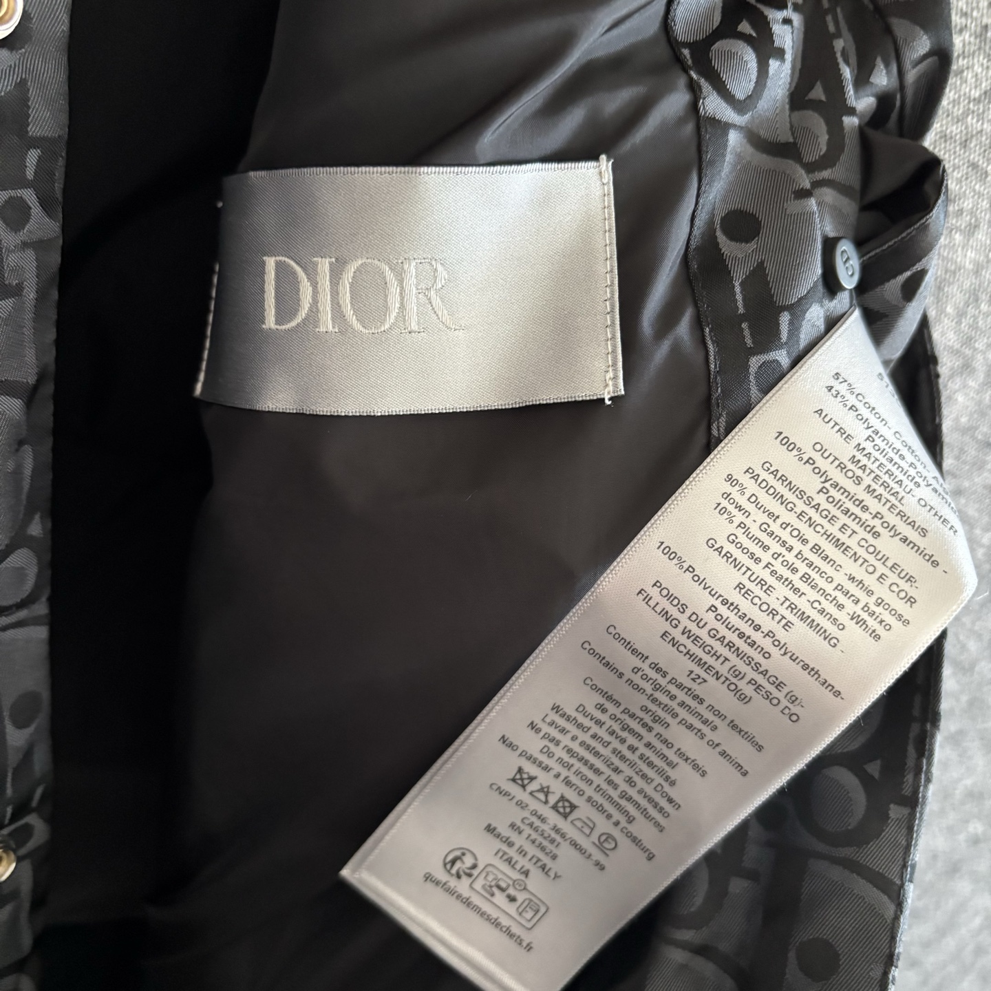 Dior Couple Vest Cotton Black Printed S-m-l-xl