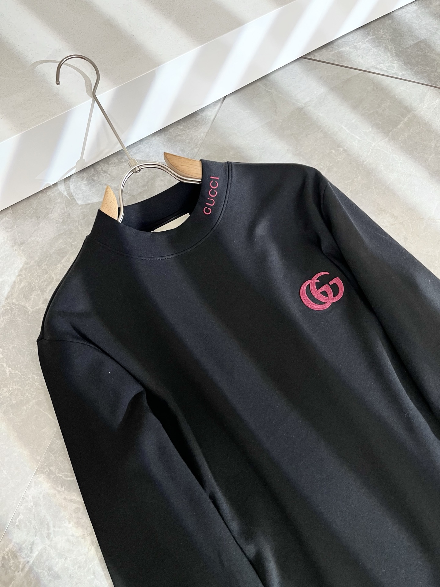 Gucci Couple Basic Clothing Cotton Loose Fit S-l-xl
