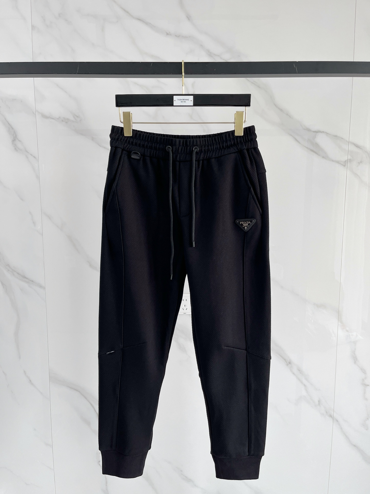 Prada Basic Clothing Black Fleece Lined M-l-xl