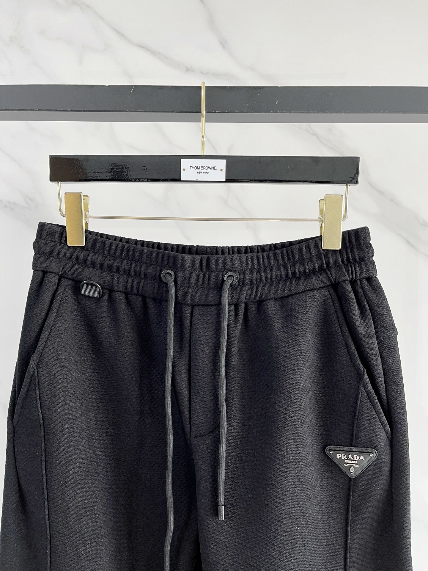 Prada Basic Clothing Black Fleece Lined M-l-xl