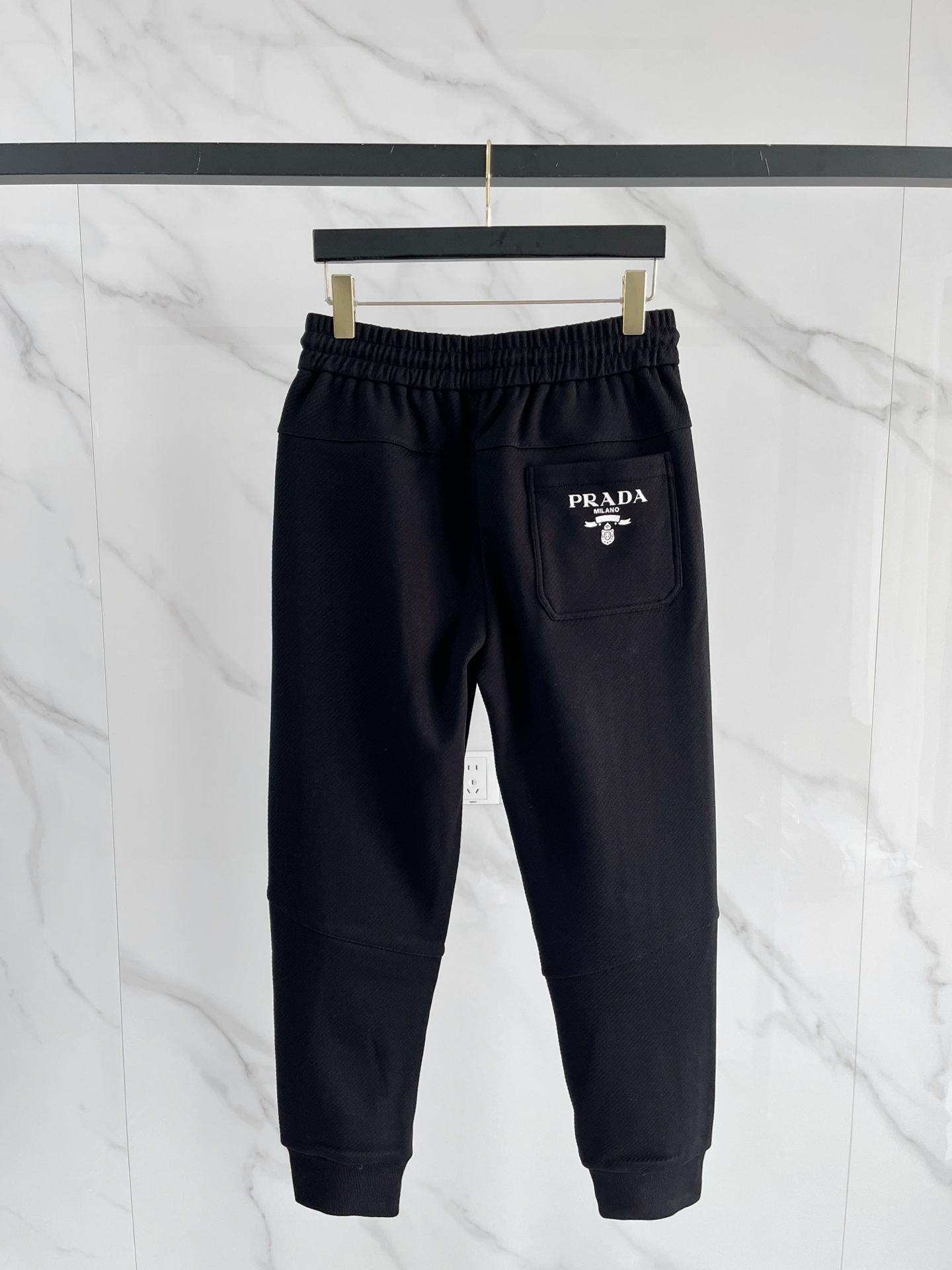 Prada Basic Clothing Black Fleece Lined M-l-xl