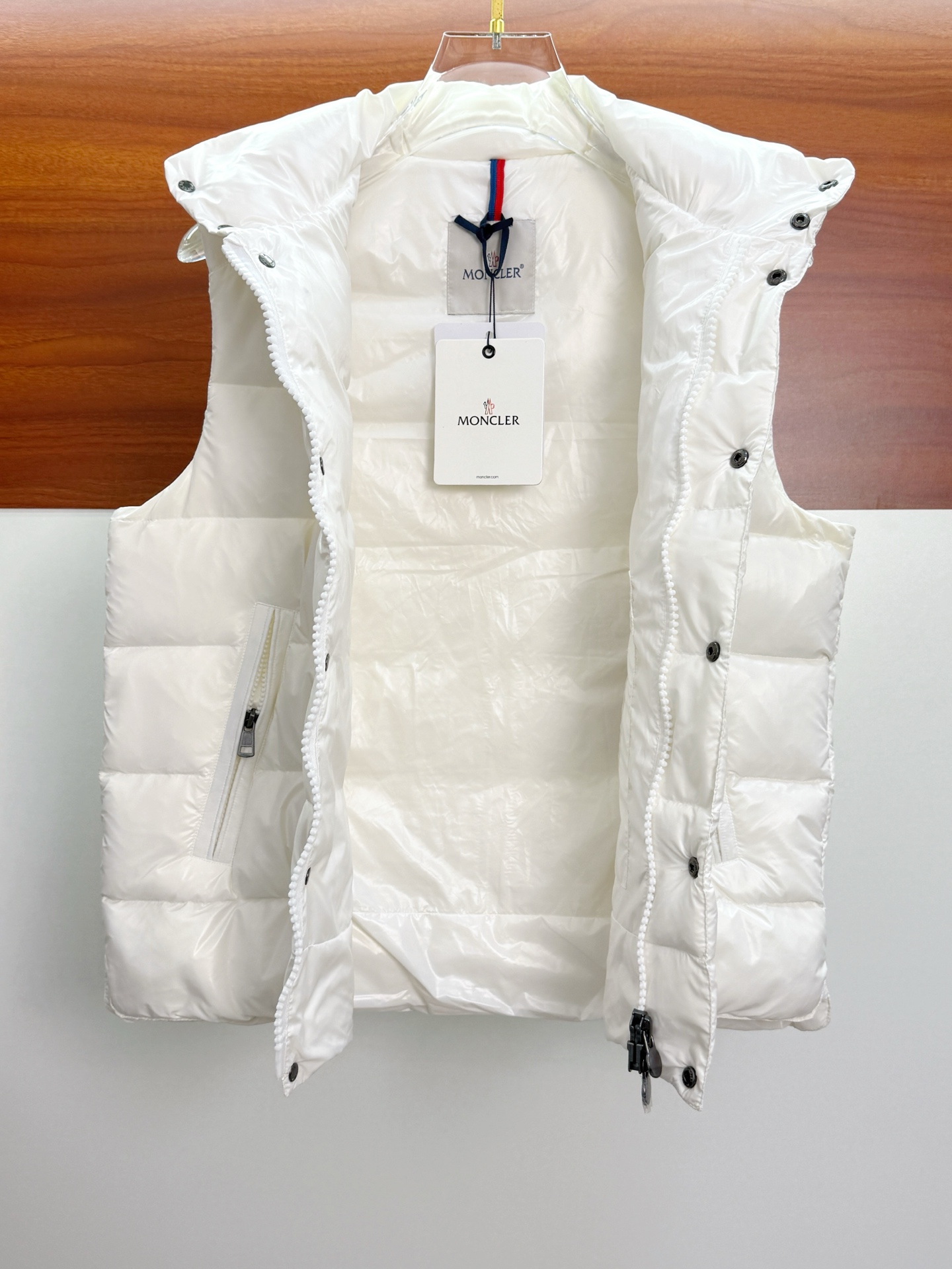 Moncler Vest Goose Down Hooded M-l