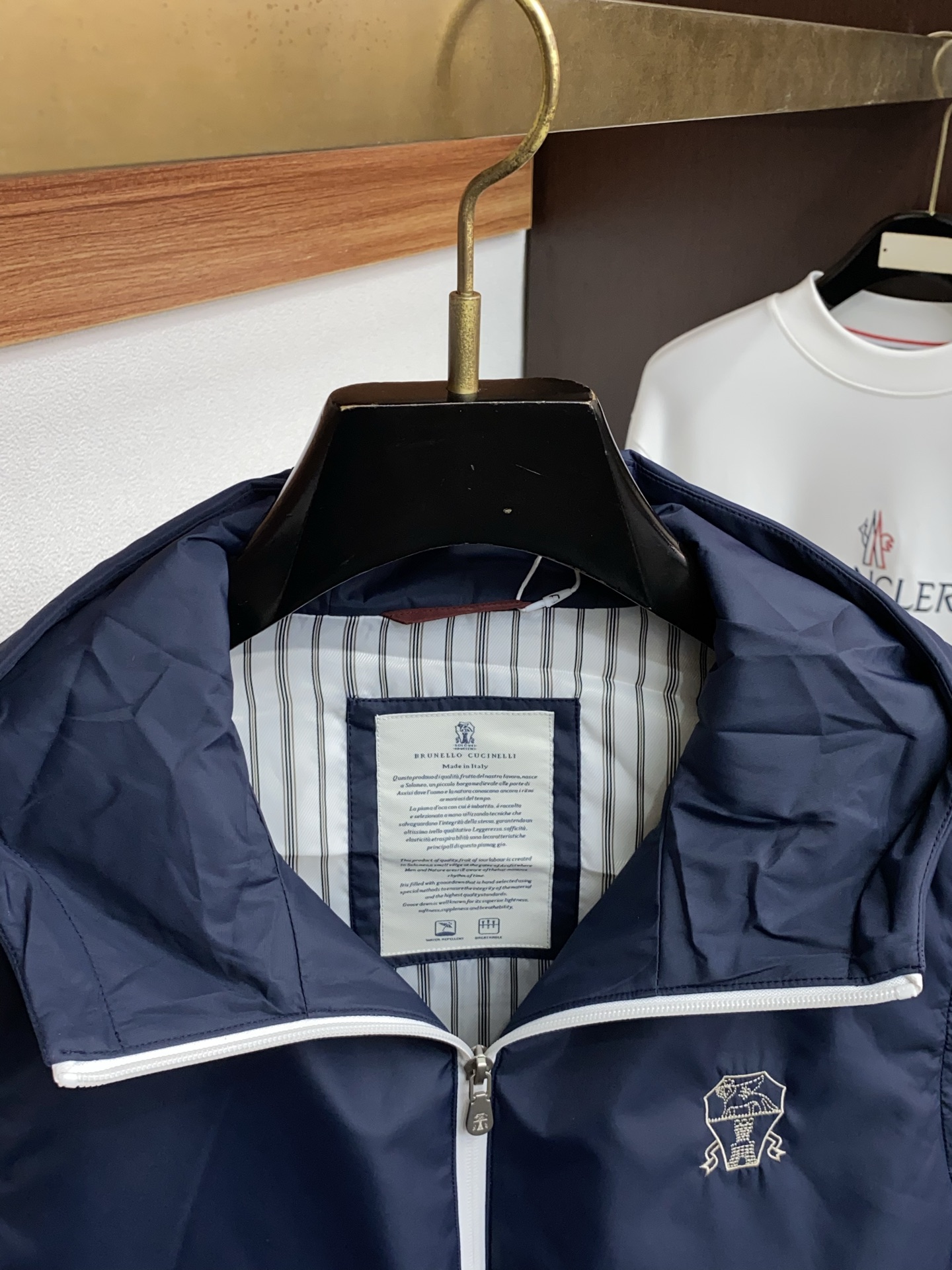 Brunello Cucinelli Couple Vest White Duck Down M-xl