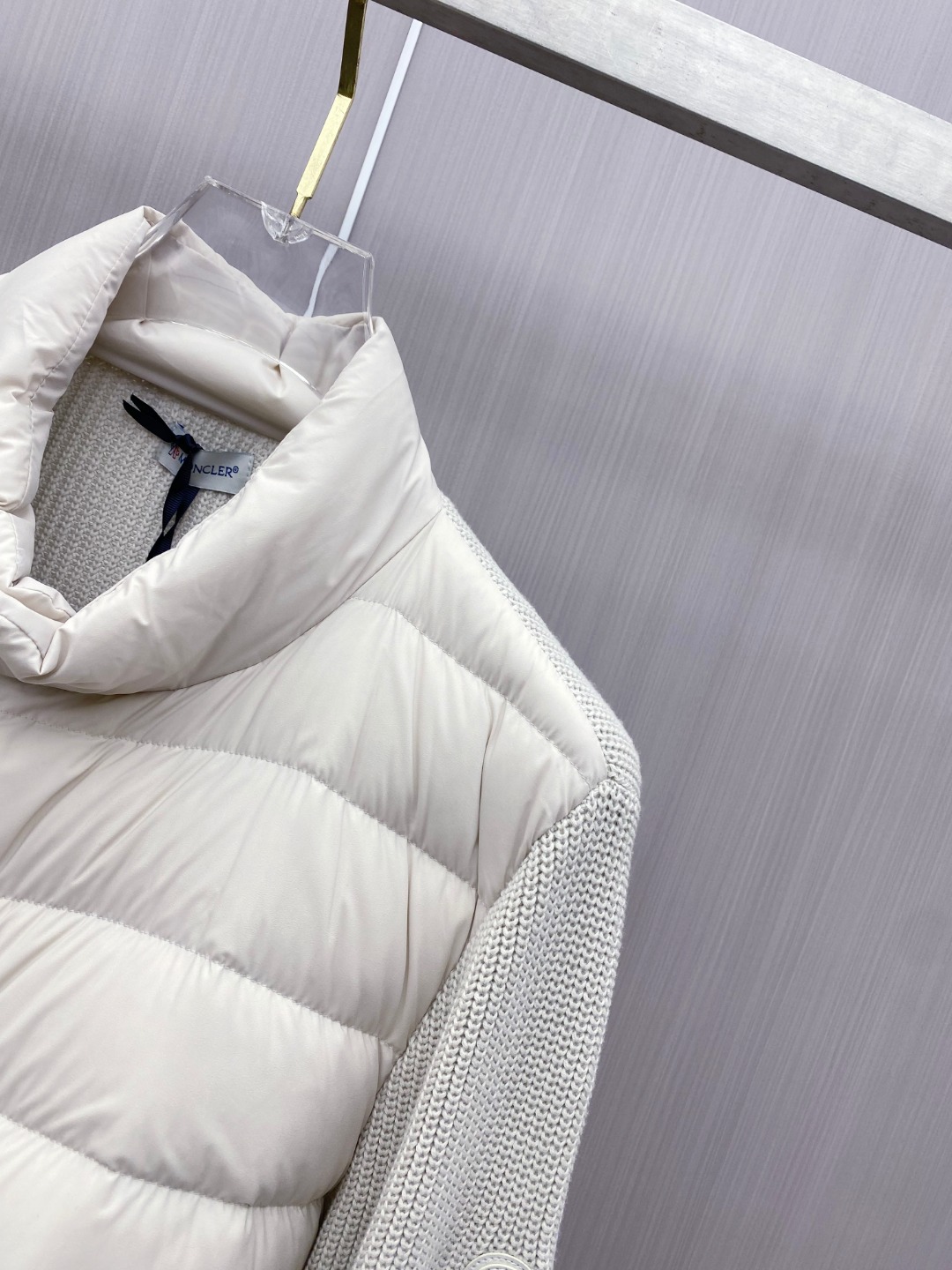 Moncler Down Jacket Knitted Black M-l