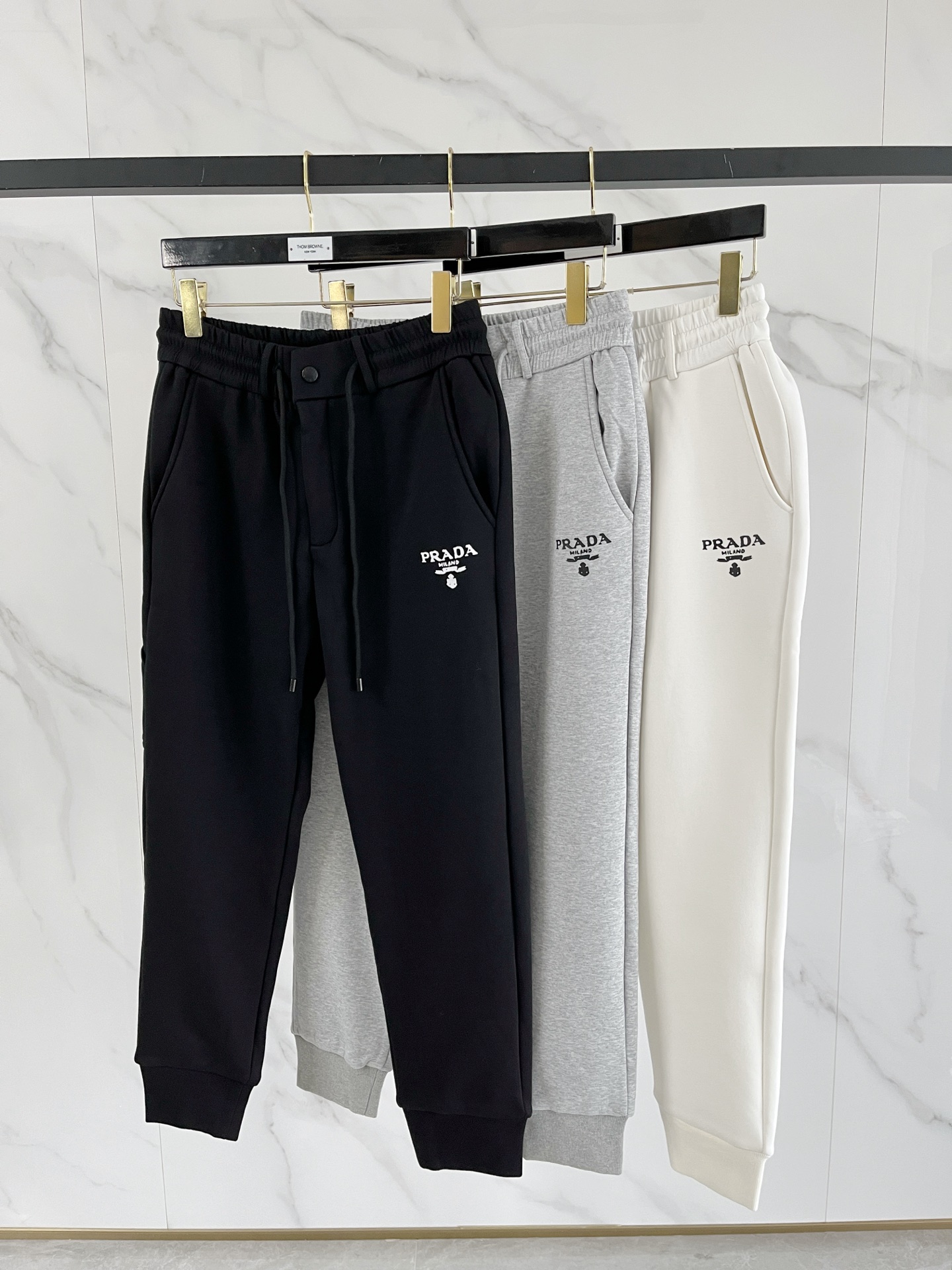 Prada Basic Clothing Black Fleece Lined M-l-xl