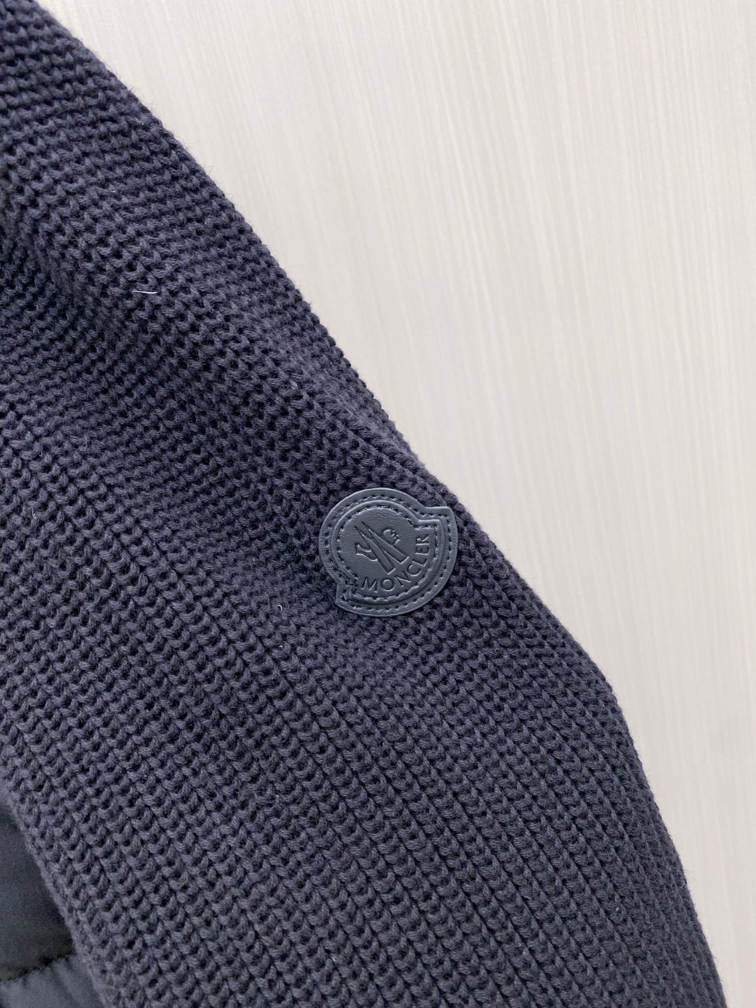 Moncler Down Jacket Knitted Black M-l