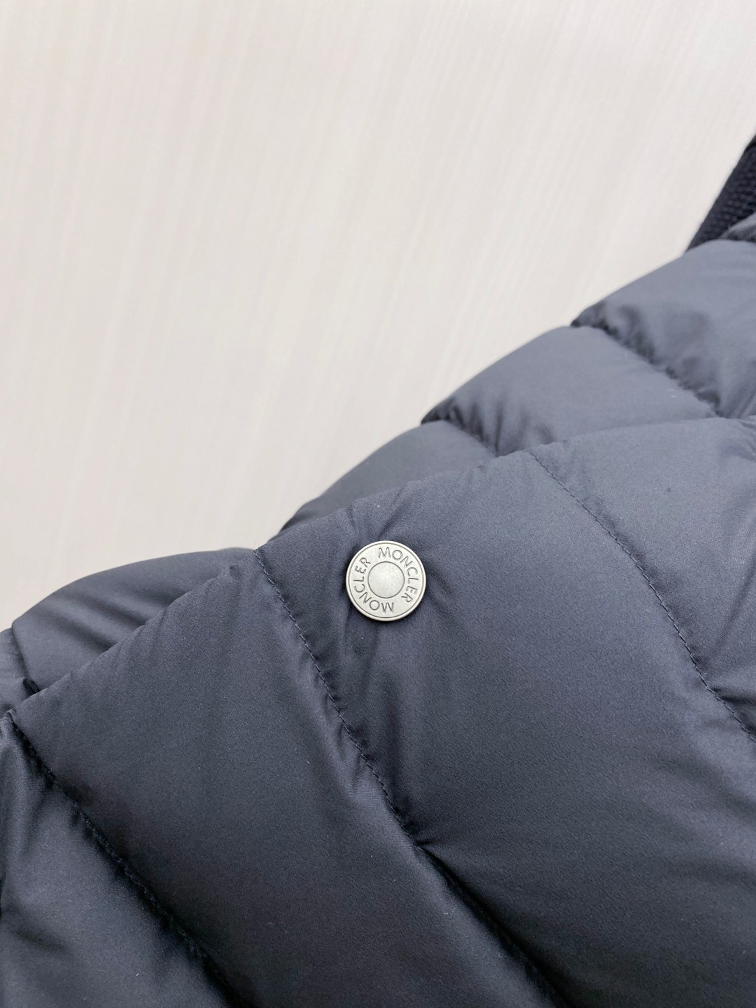 Moncler Down Jacket Knitted Black M-l