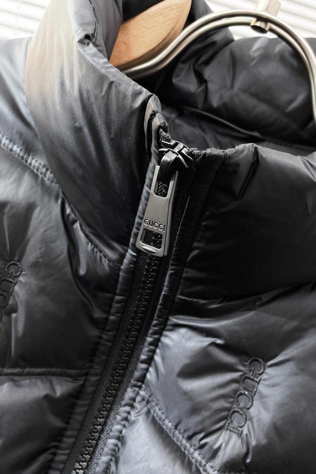 Gucci Down Jacket White Duck Down Black S-m-xxxl