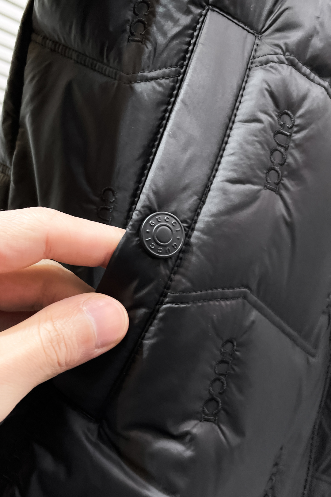 Gucci Down Jacket White Duck Down Black S-m-xxxl
