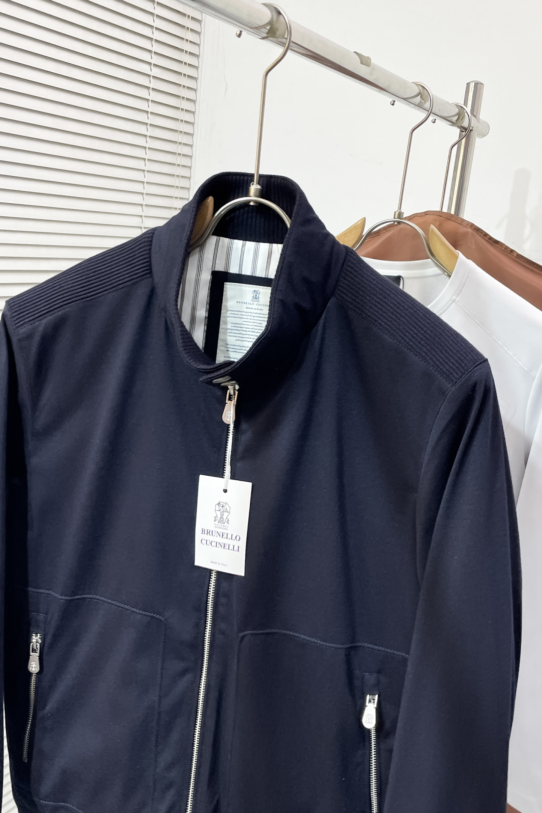 Brunello Cucinelli Down Jacket Wool Gray S-m-xxxl