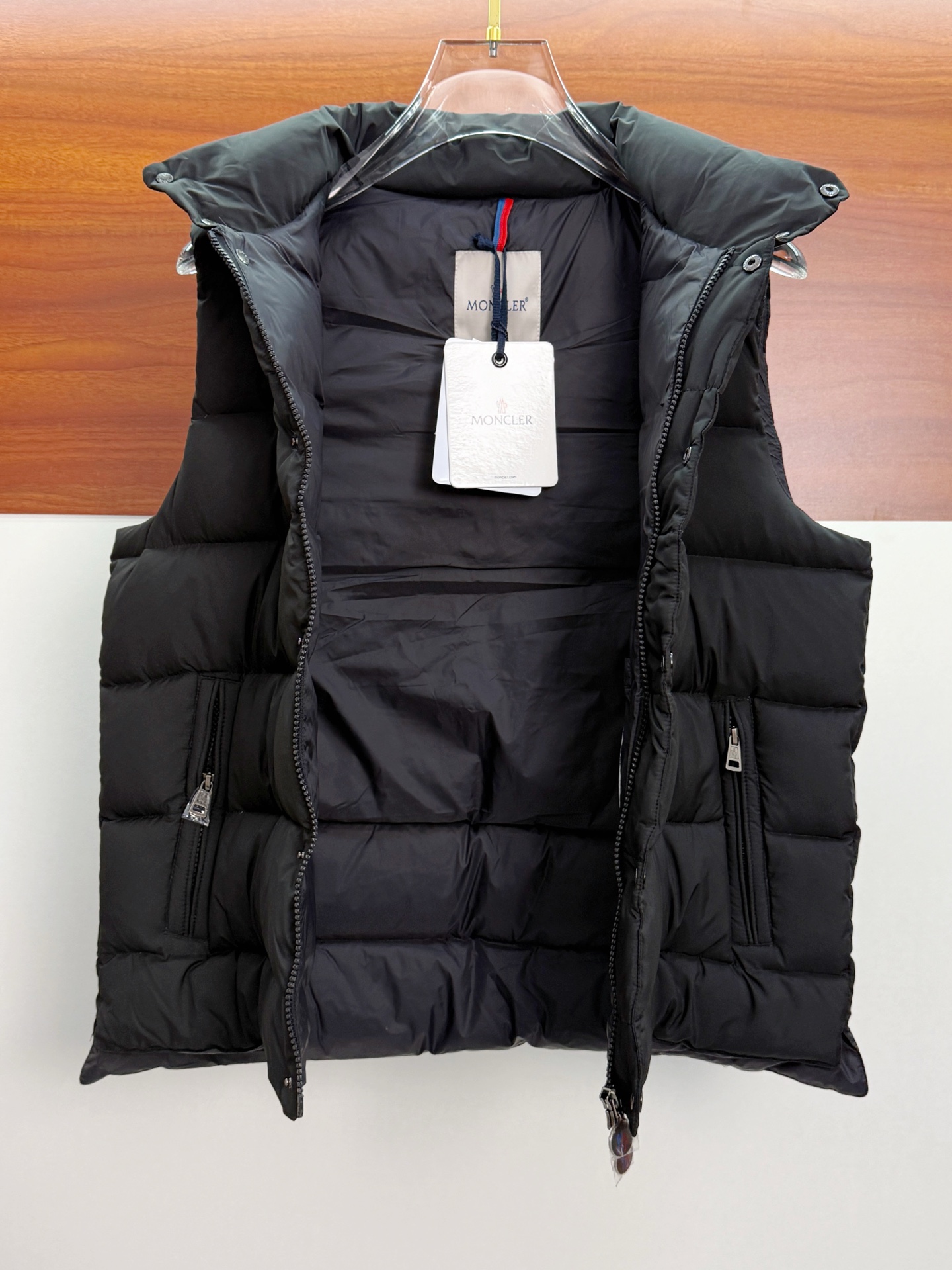 Moncler Vest Goose Down Hooded M-l