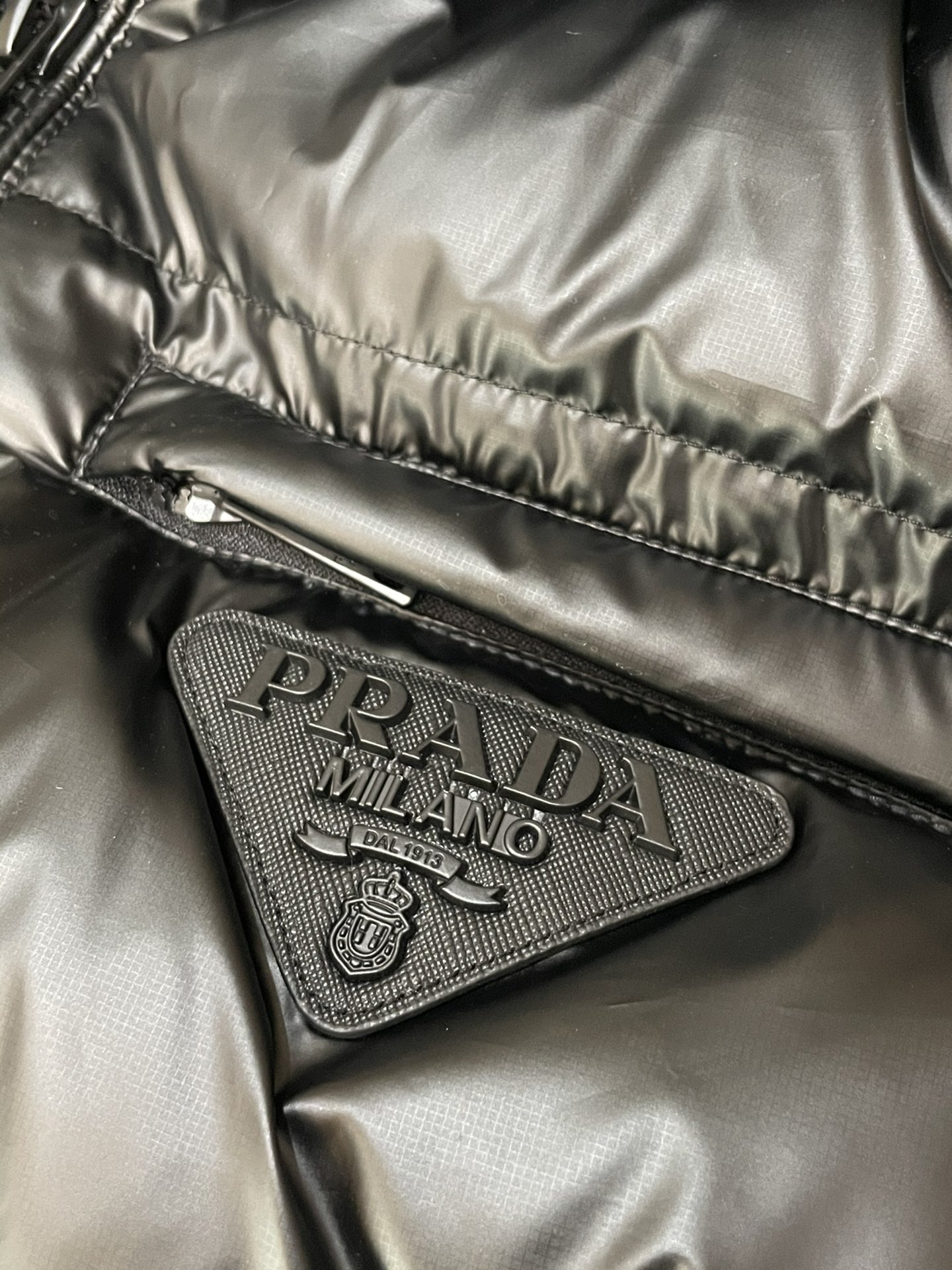 Prada Hoodie White Duck Down S