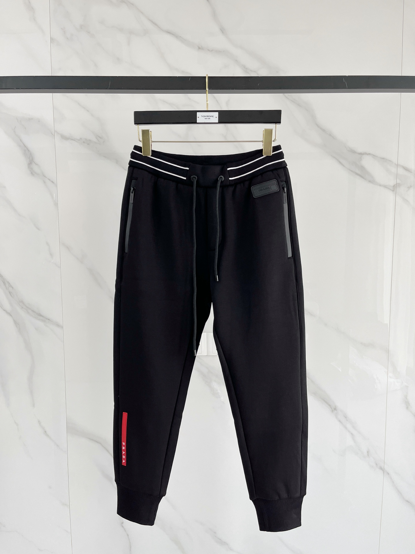 Prada Basic Clothing Black Fleece Lined M-l-xl