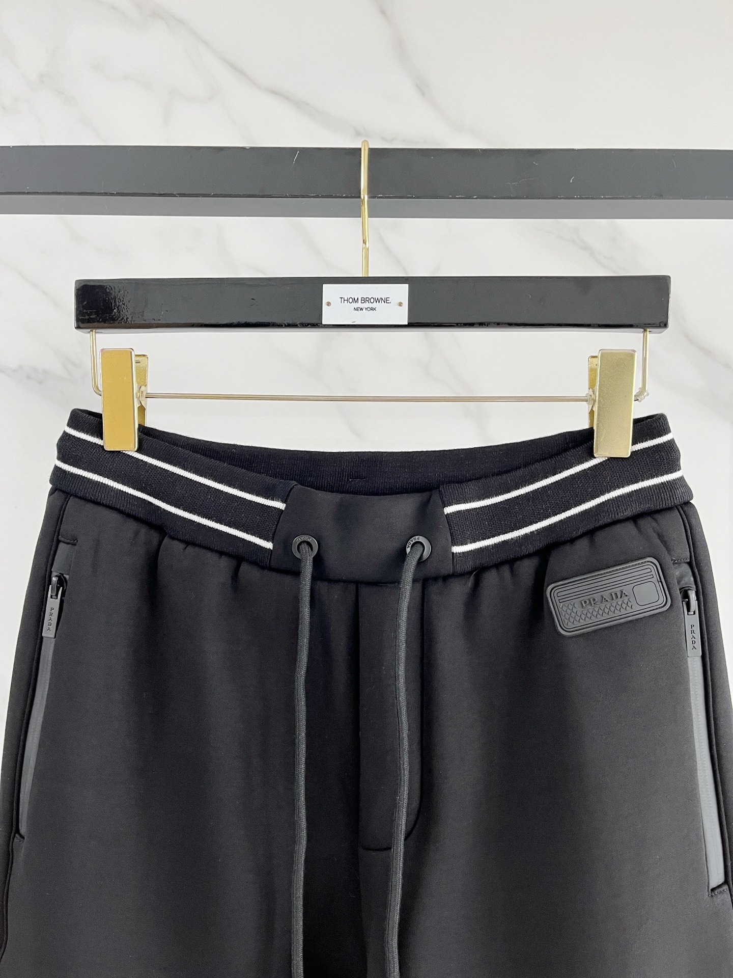 Prada Basic Clothing Black Fleece Lined M-l-xl