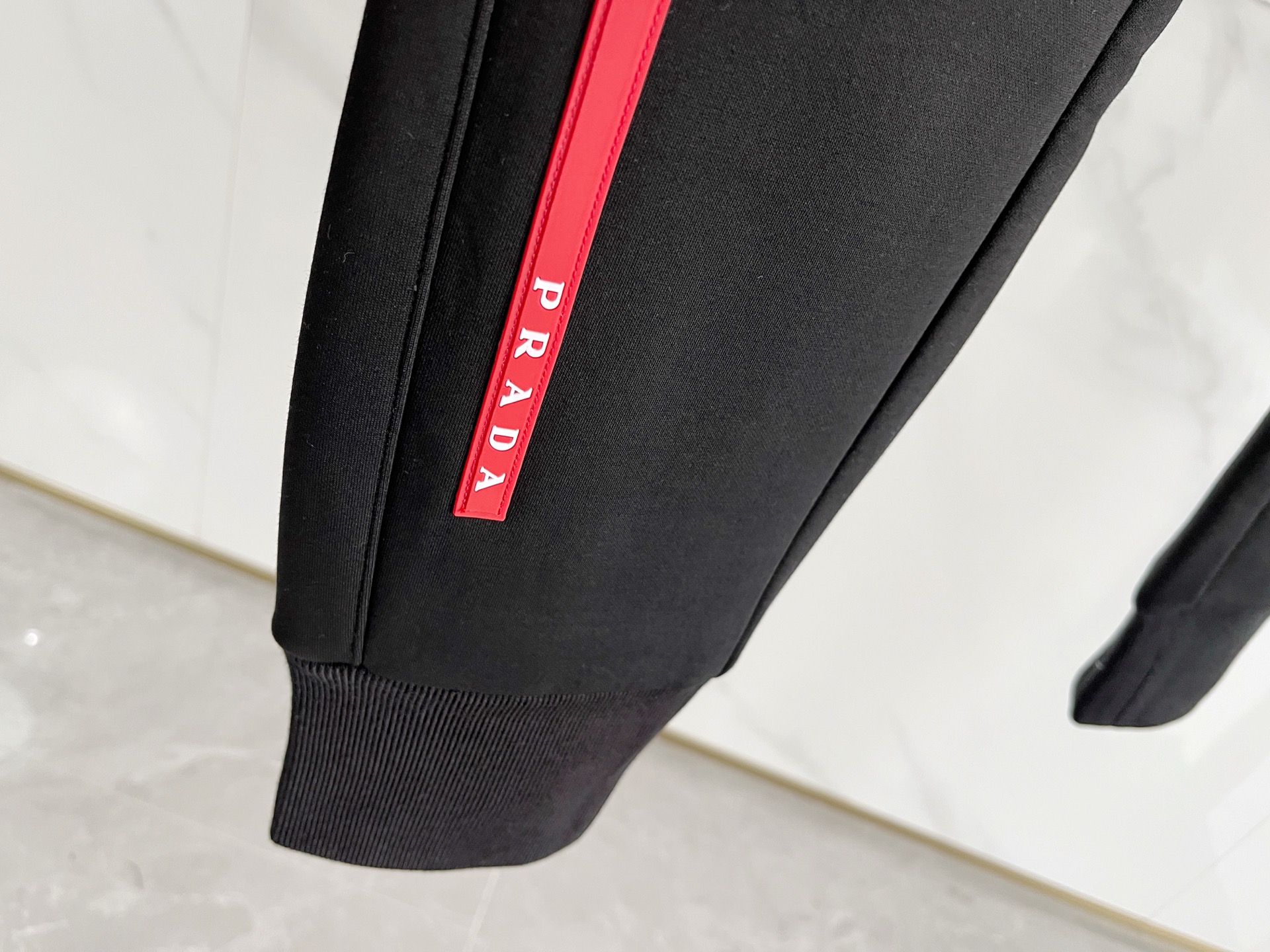 Prada Basic Clothing Black Fleece Lined M-l-xl