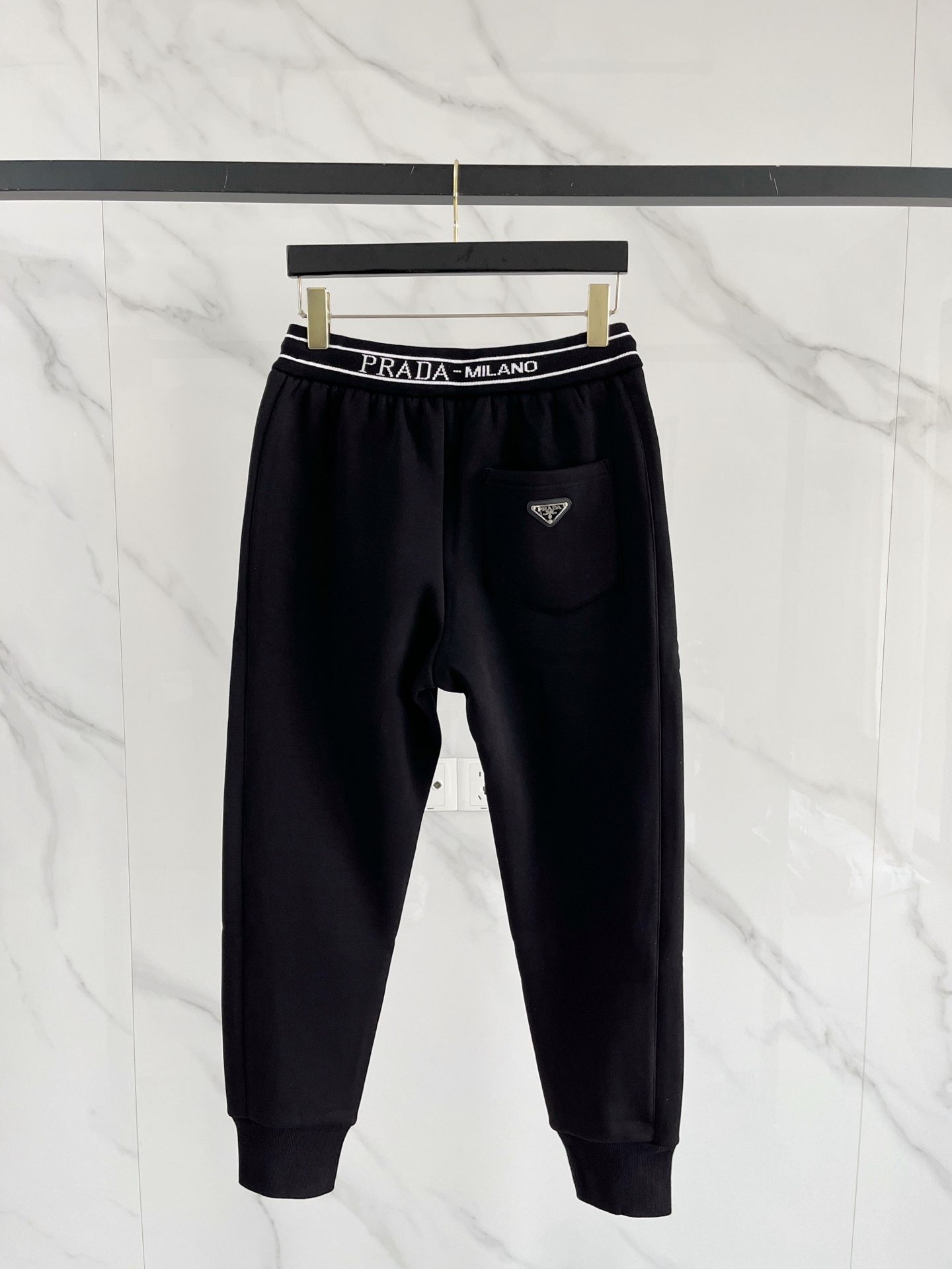 Prada Basic Clothing Black Fleece Lined M-l-xl