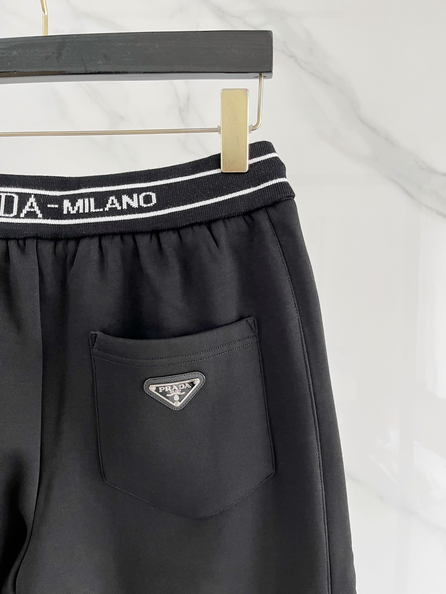 Prada Basic Clothing Black Fleece Lined M-l-xl