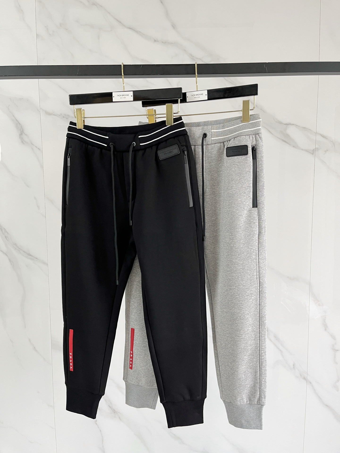 Prada Basic Clothing Black Fleece Lined M-l-xl
